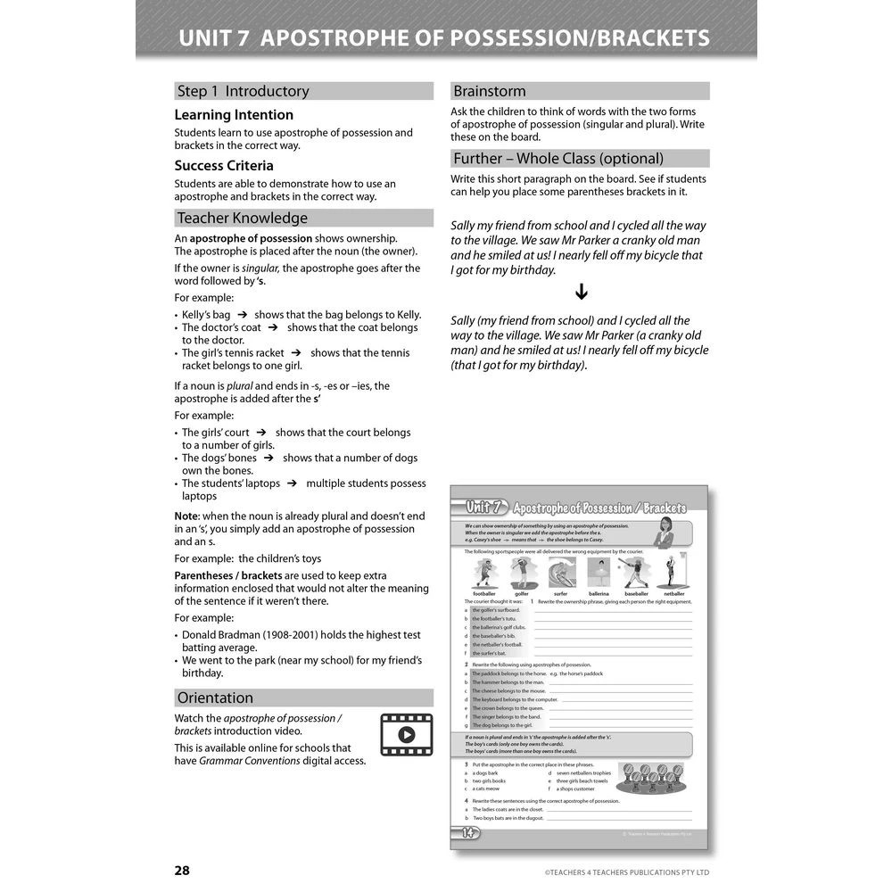 2 Spelling Conventions Teacher Book 6, 2 of 3