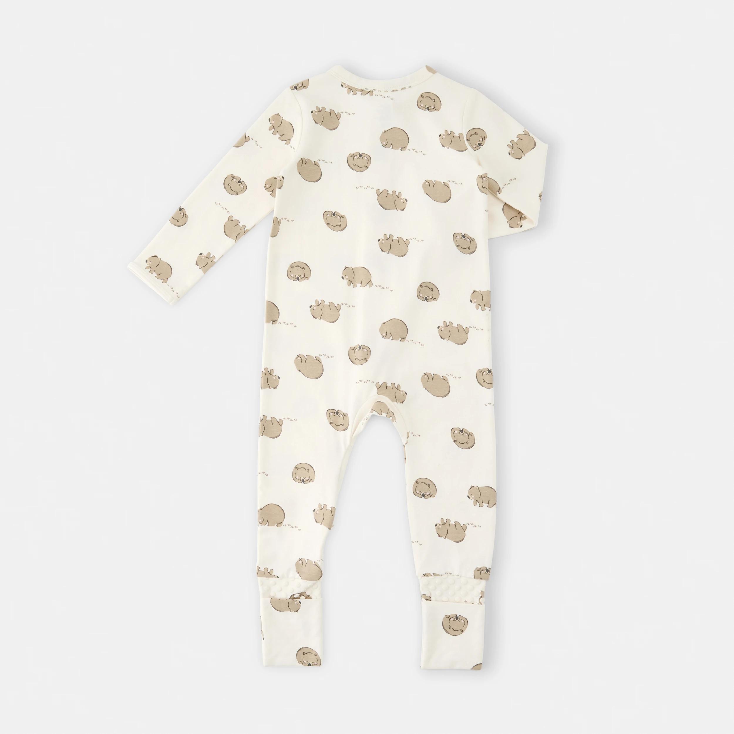 2 Turn Cuff Coverall CREAM WOMBAT, 2 of 3