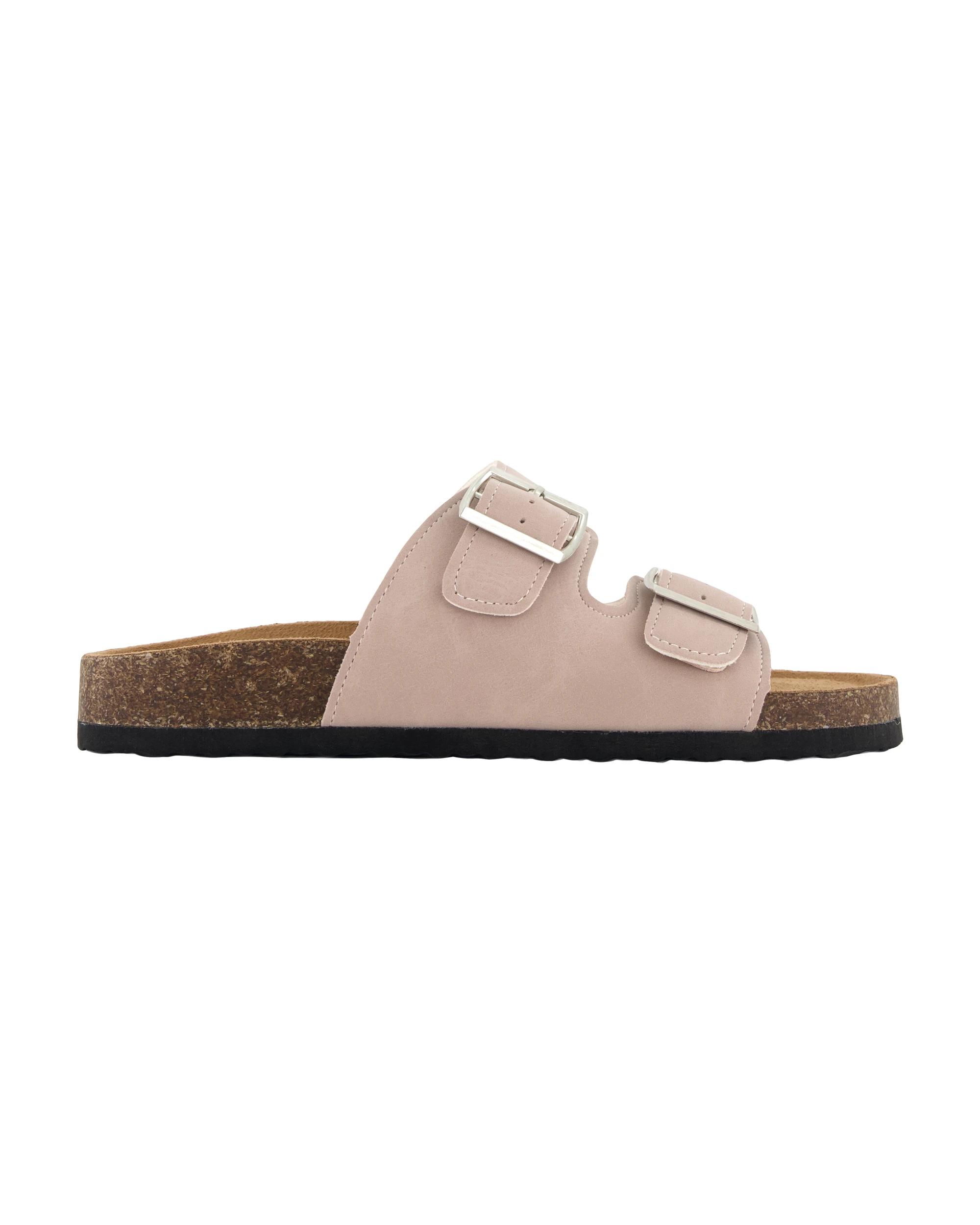 1 Two Band Buckle Footbed Slides Mushroom, 1 of 3