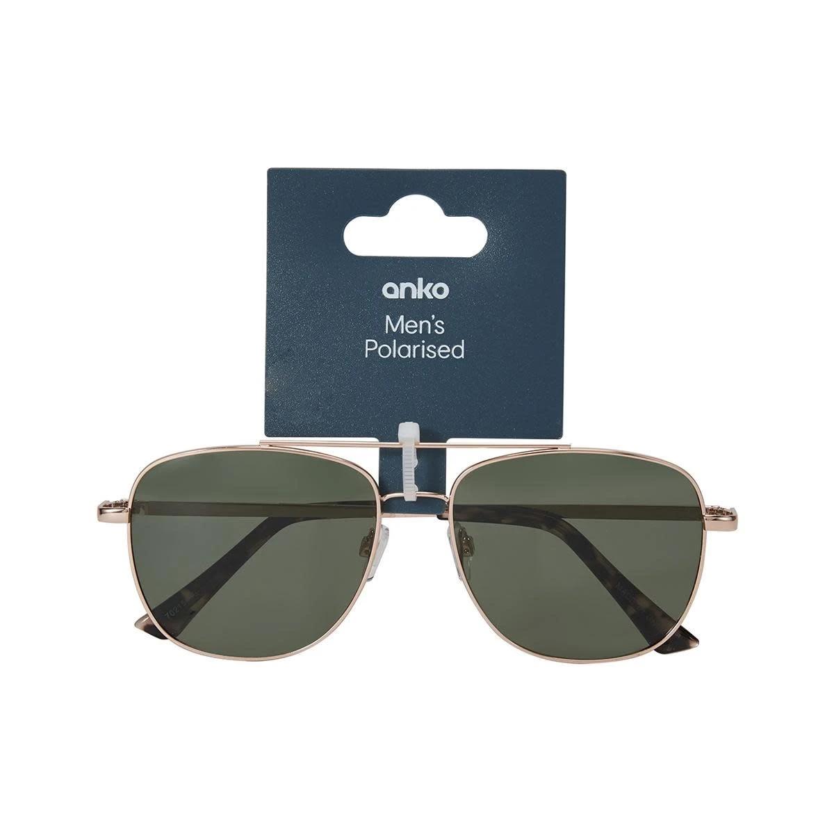 5 Classic Polarised Sunglasses Gold Black, 5 of 5