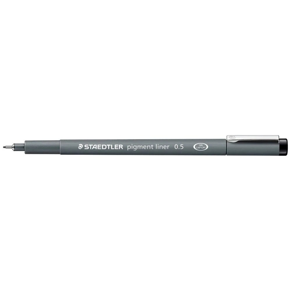 1 Staedtler Pigment Liner 0.5mm Black, 1 of 5