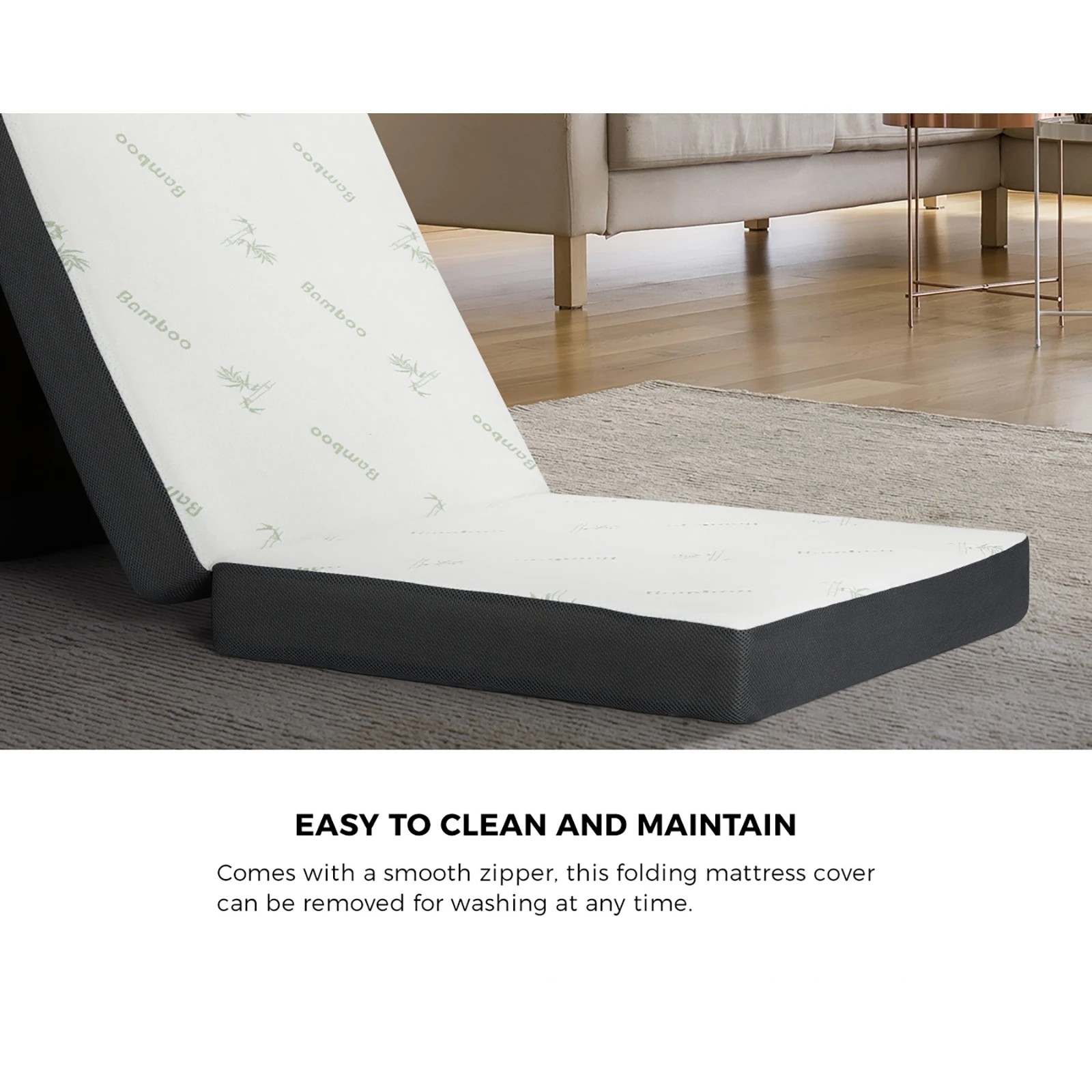 4 Bedra Bedding Folding Foam Mattress Bamboo Tri-fold Foldable Sleeping Camping Mat Single - Multi, 4 of 6