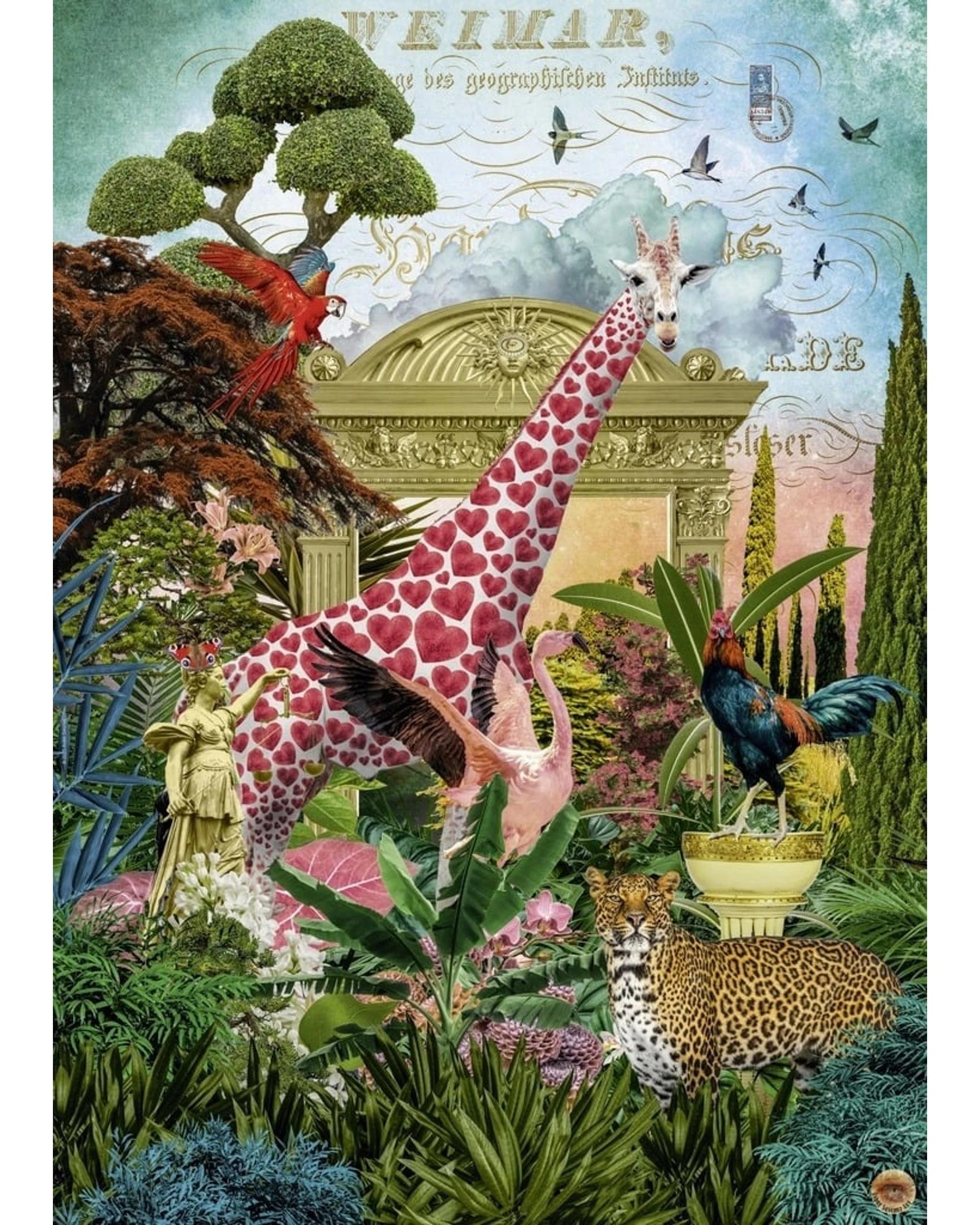 2 Heye Sanchez Fauna Fantasies Giraffolove 1000 Piece Puzzle, 2 of 2