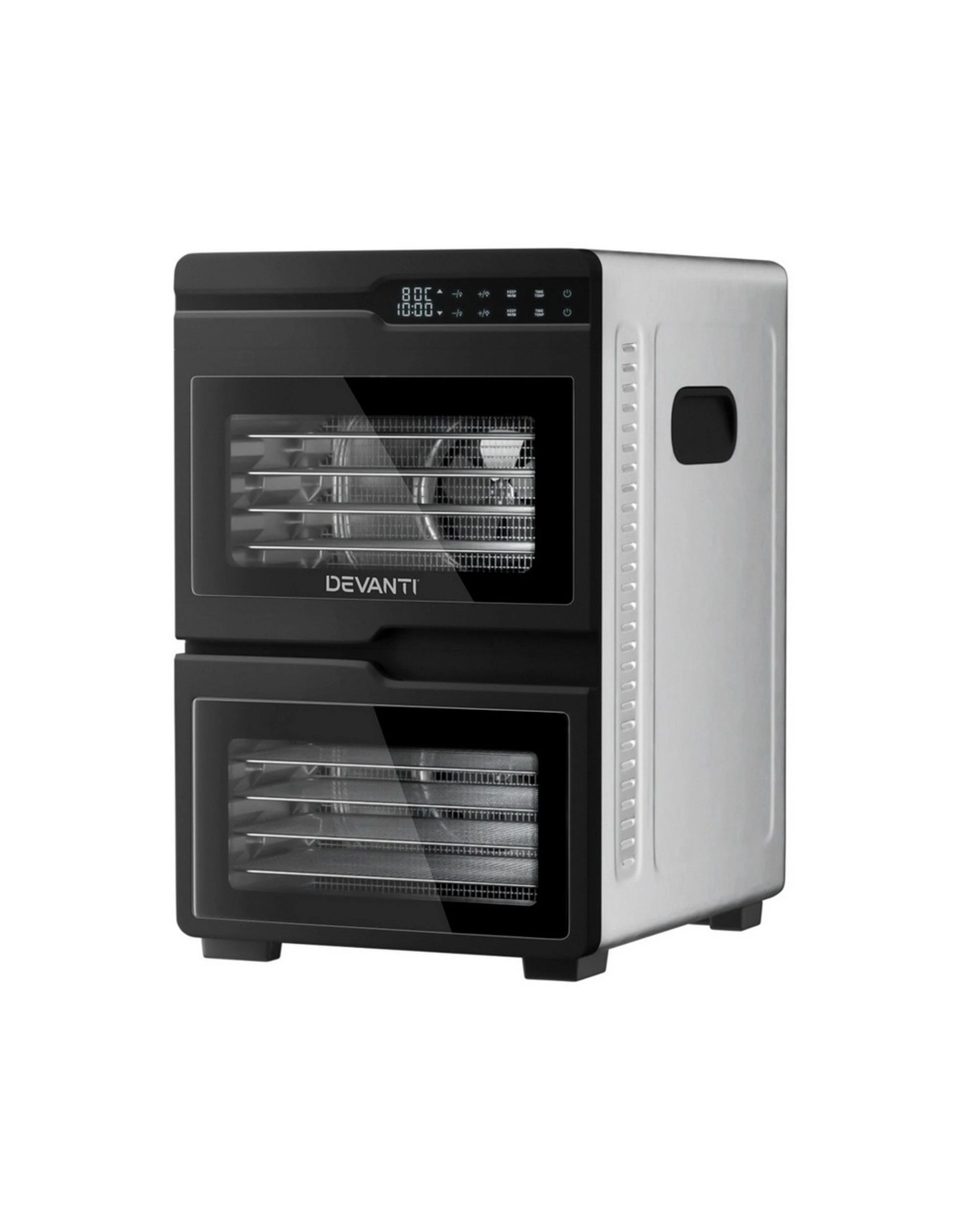 1 Devanti 12 Trays Food Dehydrator Dual-zone Stainless Steel Fruit Jerky Dryer
 - Silver, 1 of 3