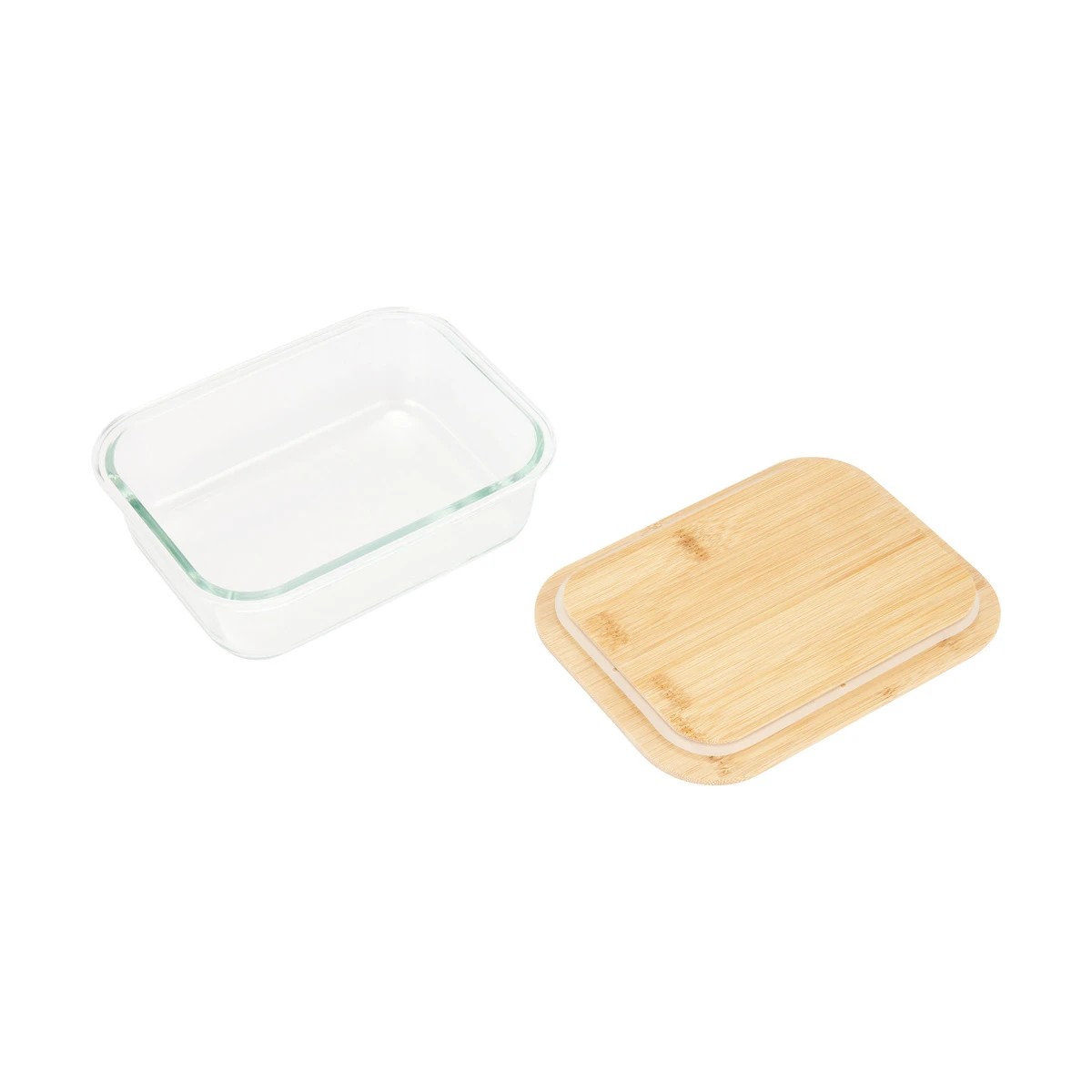 3 850ml Glass Container with Bamboo Lid, 3 of 4