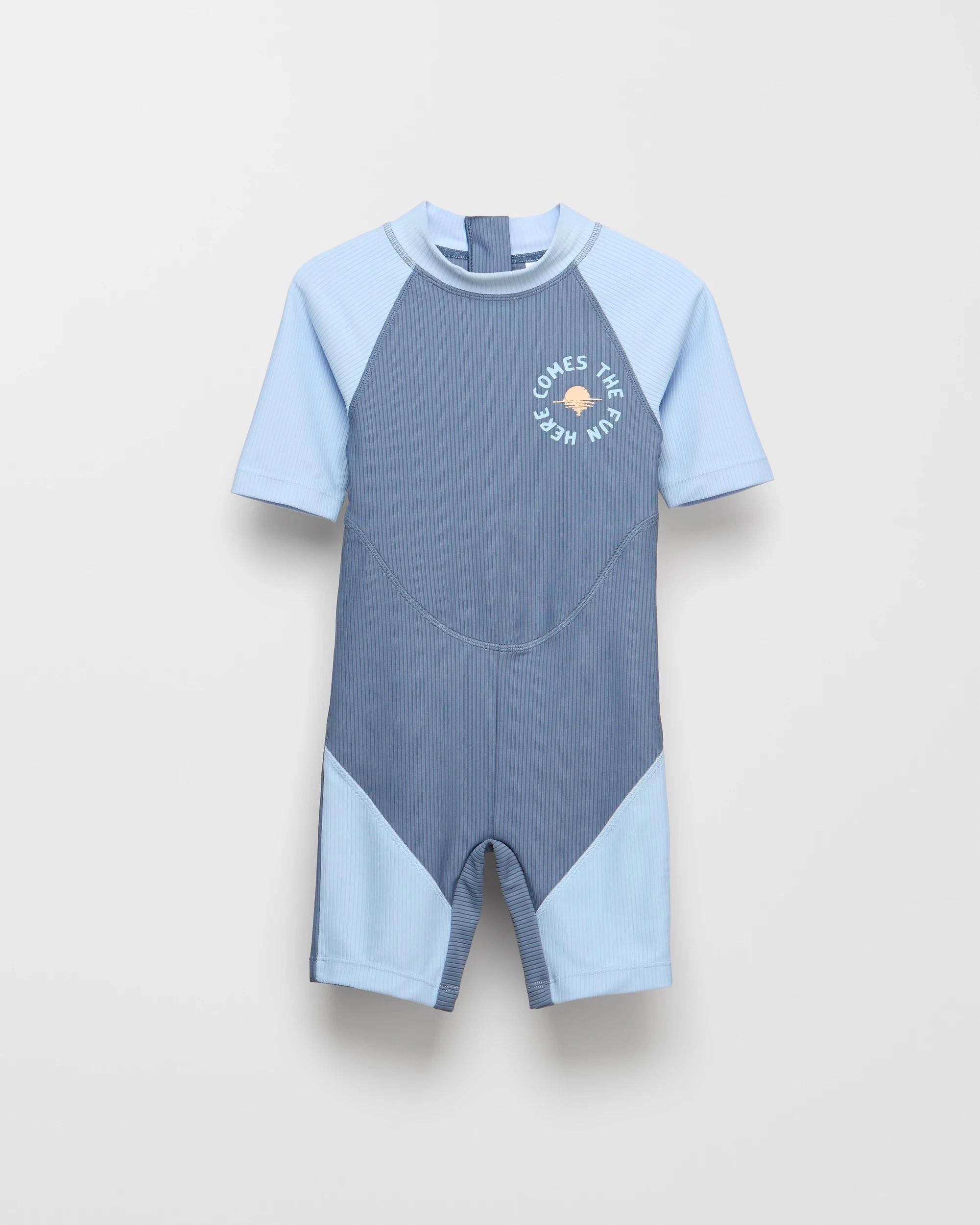 1 Target Short Sleeve Swim Onesuit SLATE, 1 of 2