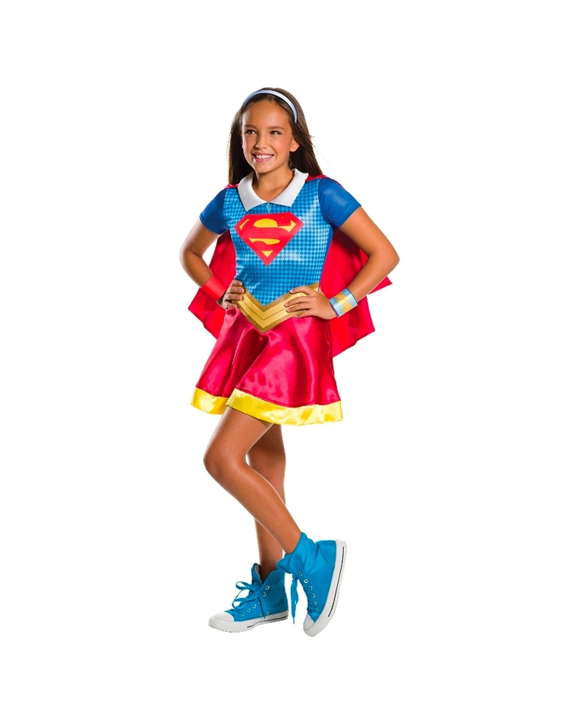1 Dc Comics Supergirl Dcshg Kids Classic Dress Size M - Multi, 1 of 3