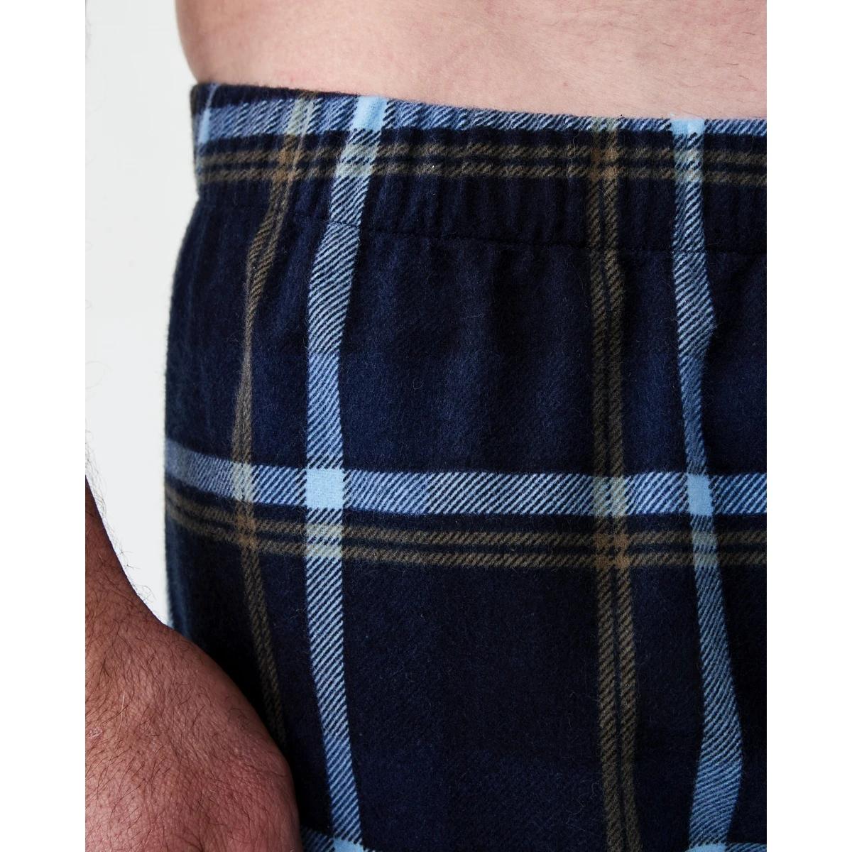 4 Flannel Sleep Pants Nvy Check, 4 of 4