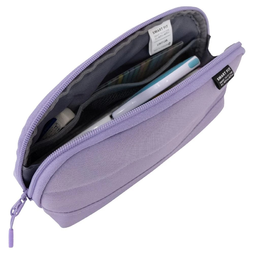 5 Smart Fit 1-Zip Wide Open Pencil Case Purple, 5 of 10