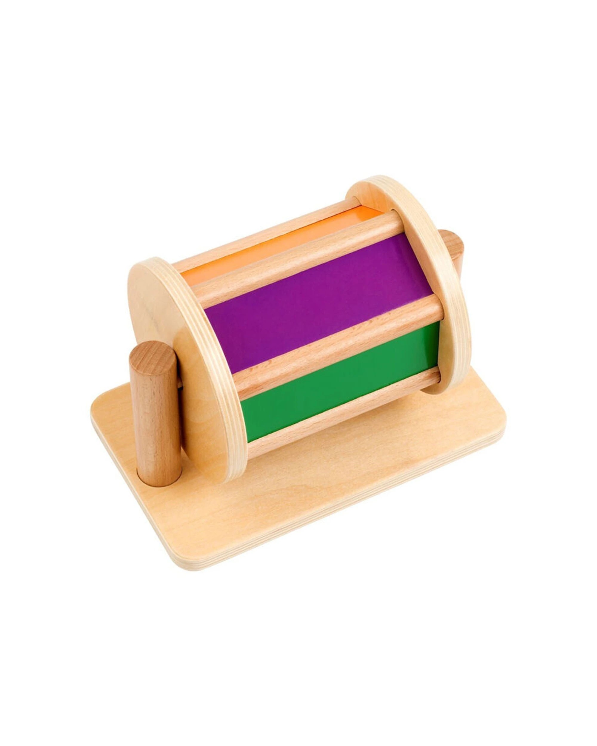 3 EDUCO Spin The Drum Toy - Wooden Sensory Toy - Educational Toy 0-3 Years - Multi, 3 of 3
