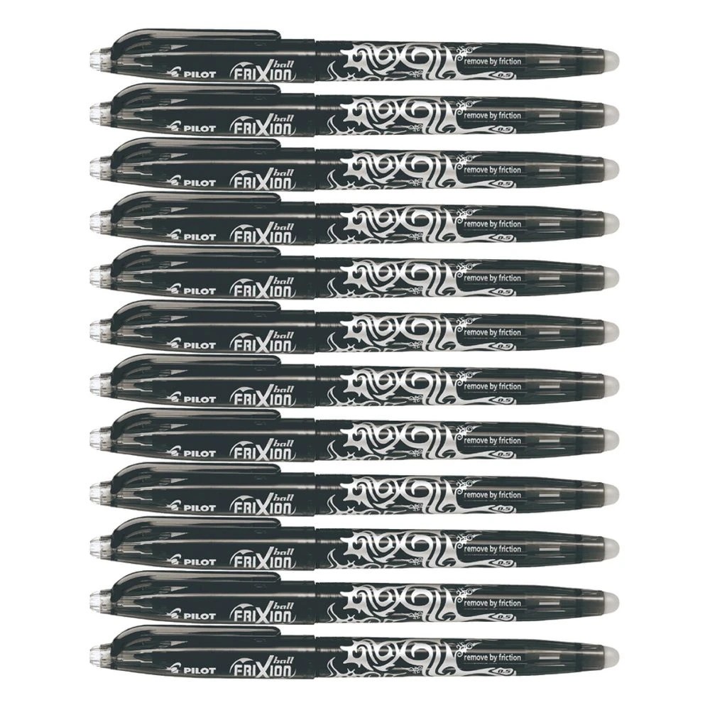 3 PILOT Frixion Ball Erasable Gel Pen 0.5mm Black 12 Pack, 3 of 4