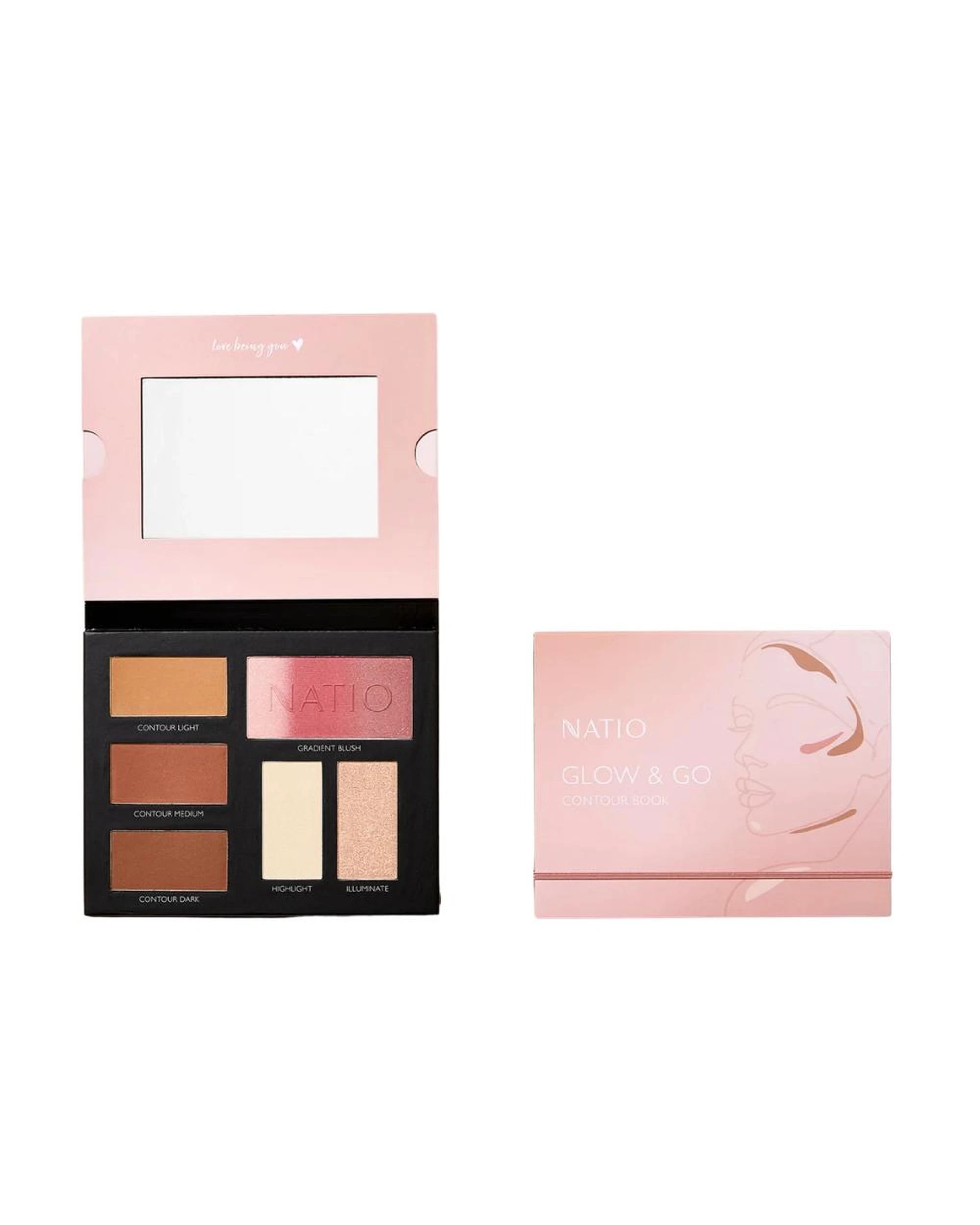 2 Natio Glow & Go Contour Book 30g - Beige, 2 of 2