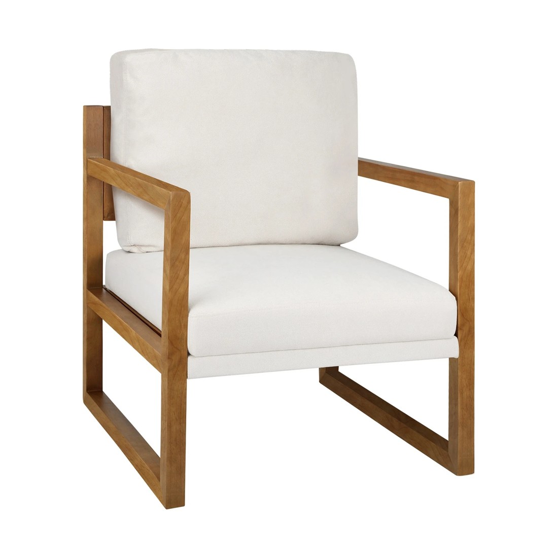 7 Oikiture Armchair Lounge Sofa Chair Fabric Accent Chairs Tub Armchairs Couches
 - Beige, 7 of 10