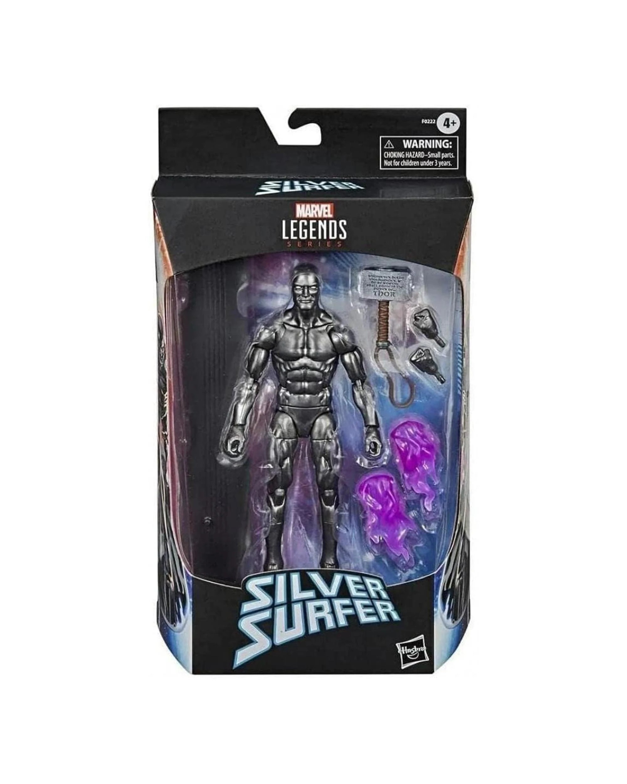 1 Marvel Legends Series Silver Surfer With Mjolnir, 1 of 6