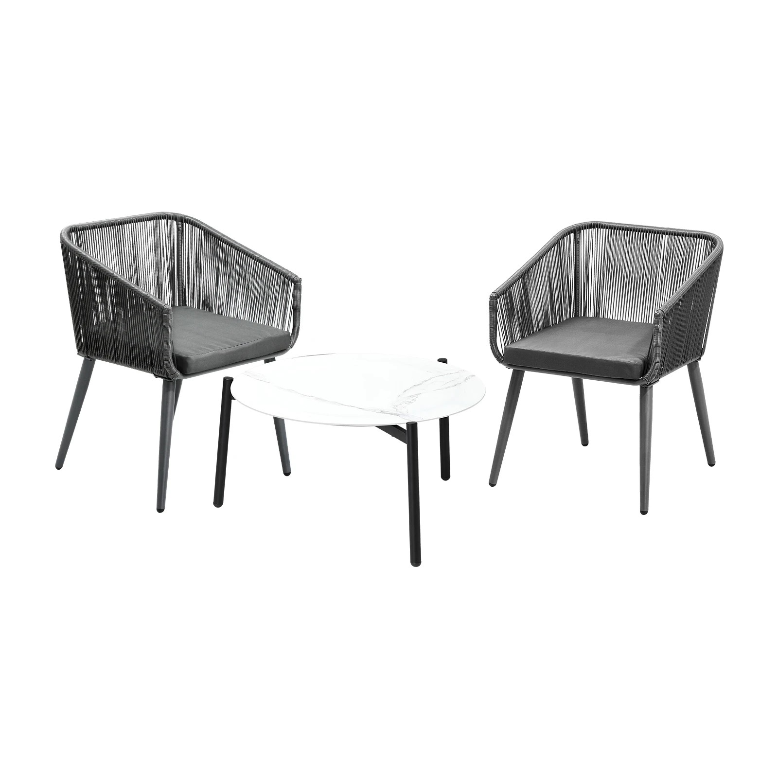 1 Livsip Outdoor Lounge Setting Furniture 3 Piece Patio Set - Multi, 1 of 9