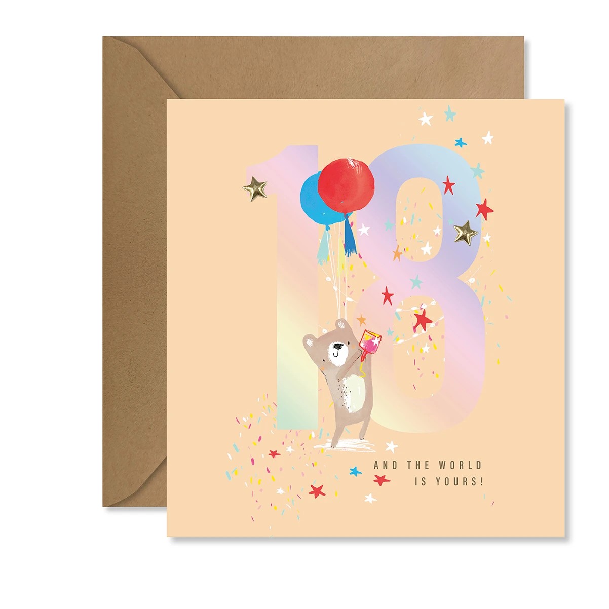 1 Hallmark Birthday Card - Cute Bear, 1 of 3