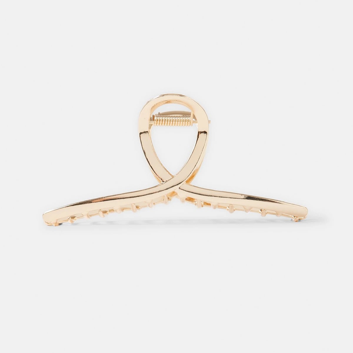 2 Metal Loop Claw Hair Clip - Gold Tone, 2 of 4