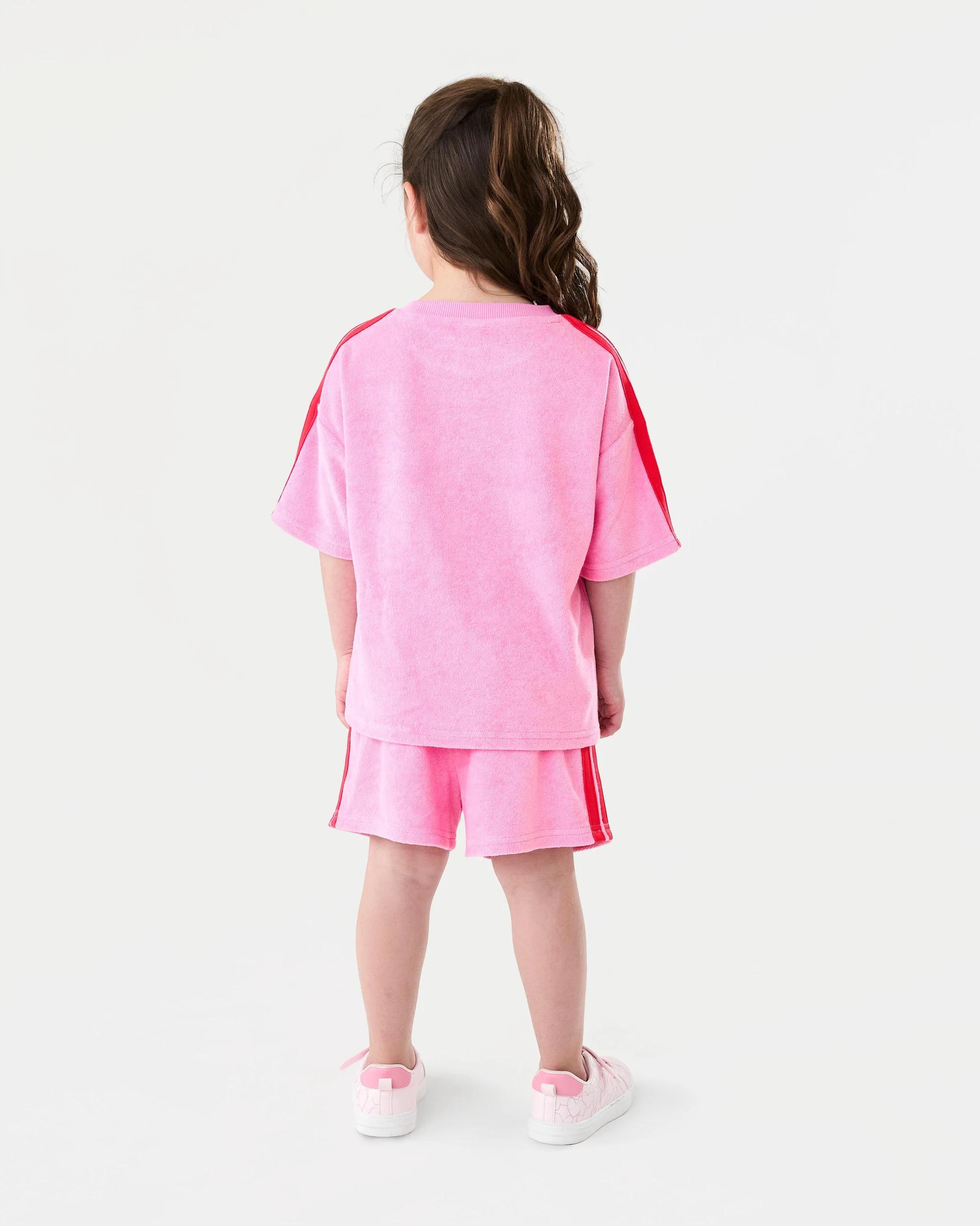 6 Terry Towelling Shorts Rose Pnk, 6 of 6