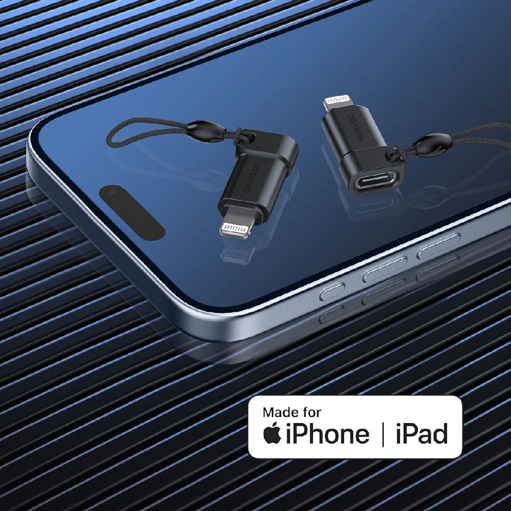 6 Comsol USB-C to Lightning MFi Adapter Black, 6 of 7