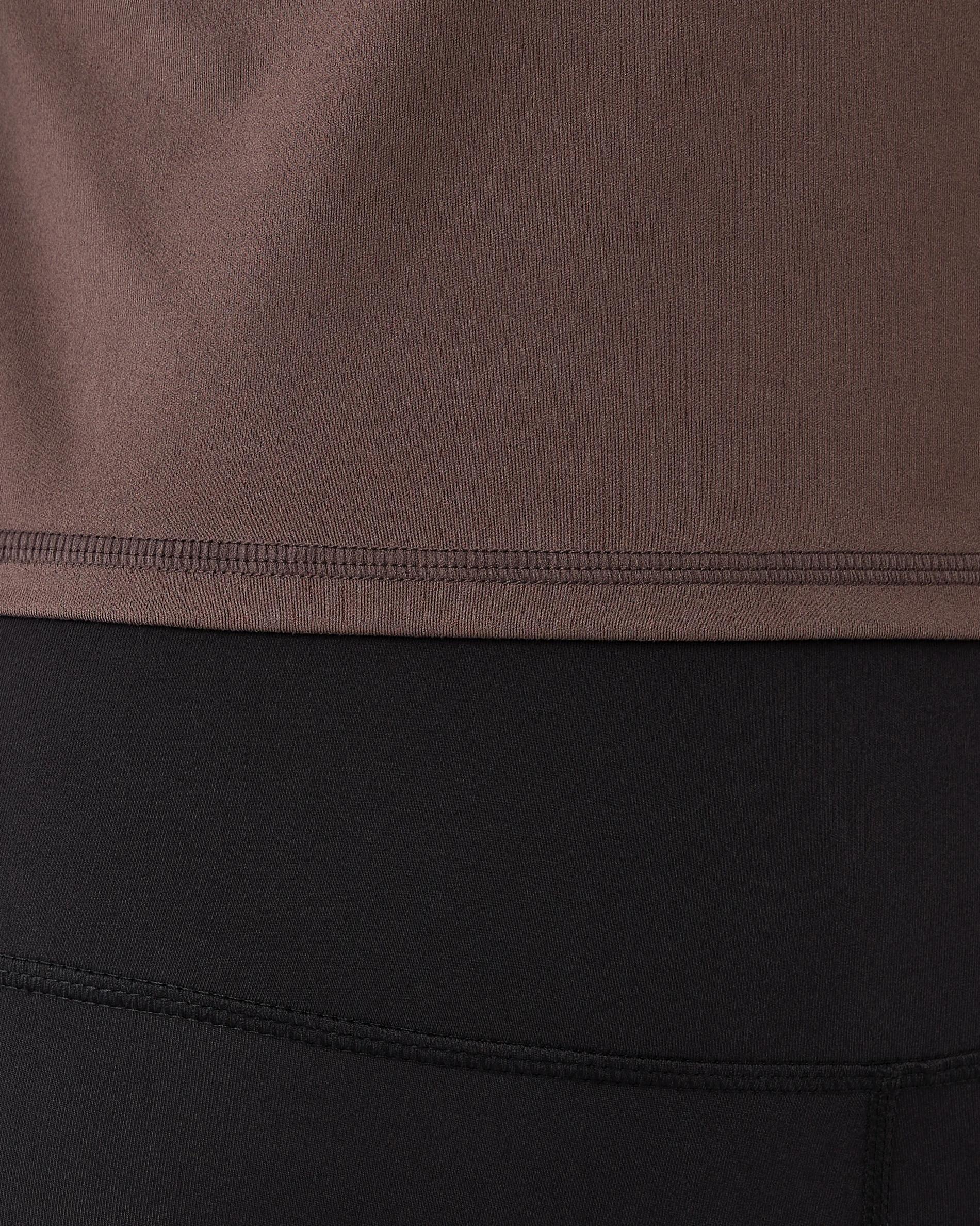 7 Active Womens Long Sleeve Ultrasoft Top Espresso, 7 of 7