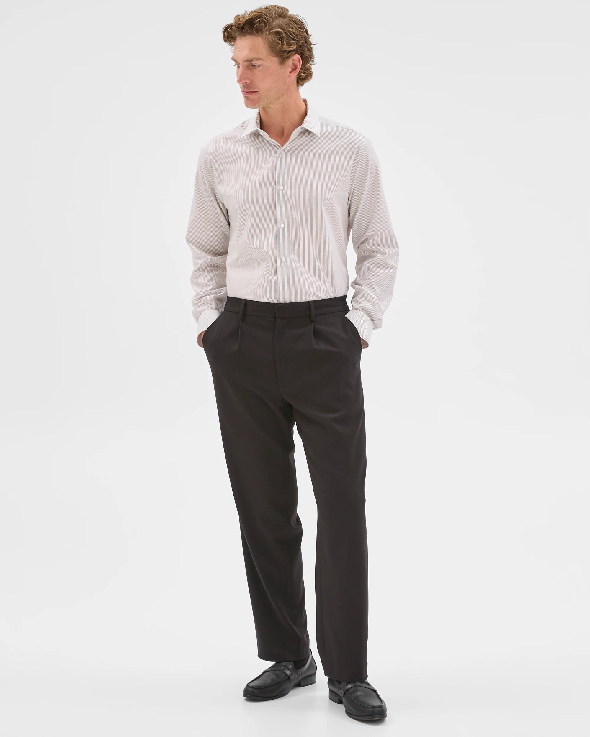 2 Preview Australian Cotton Business Shirt BROWN STONE, 2 of 7