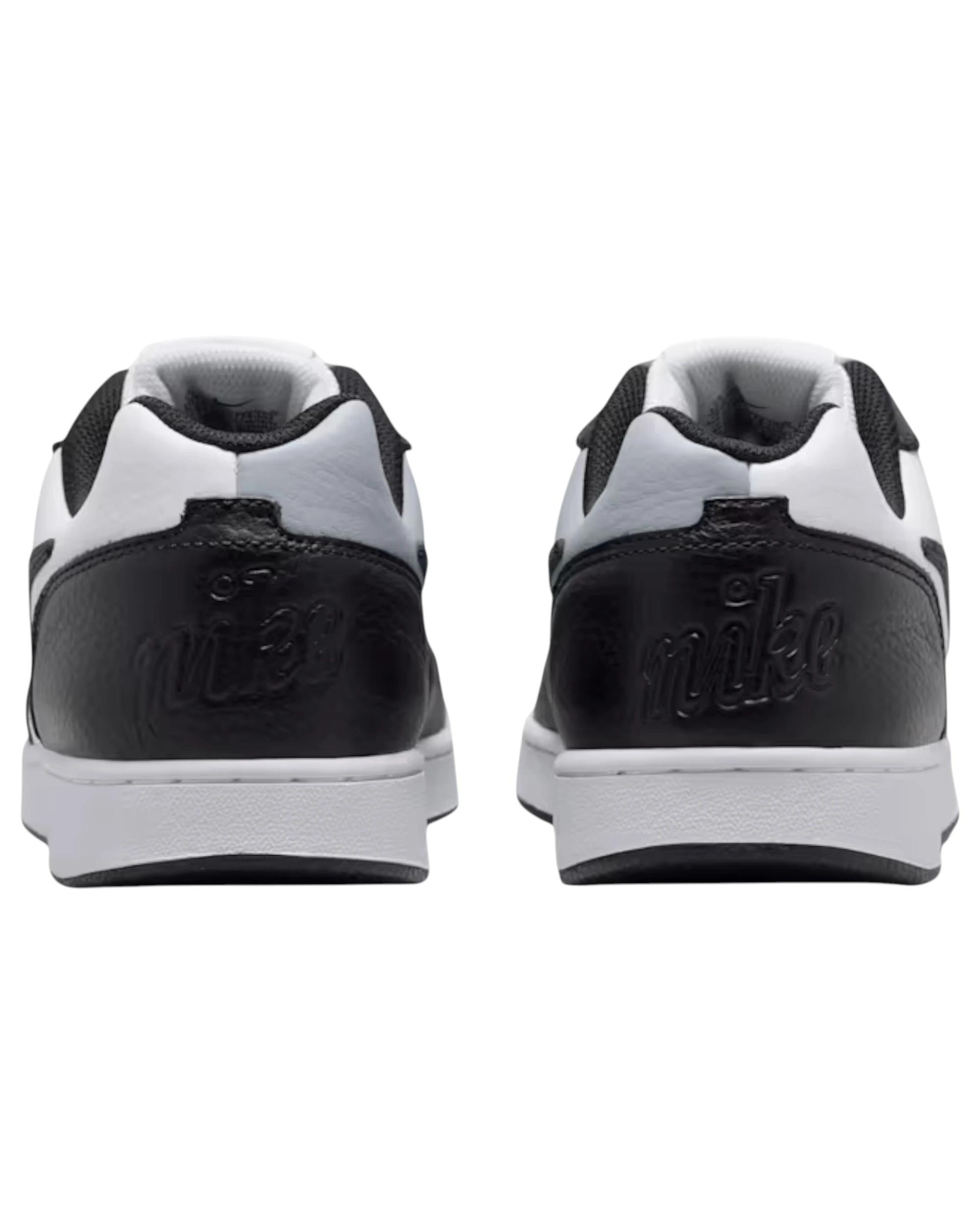 4 Nike Mens Ebernon Low Premium Athletic Shoes BLACK/WHITE/GREY, 4 of 8