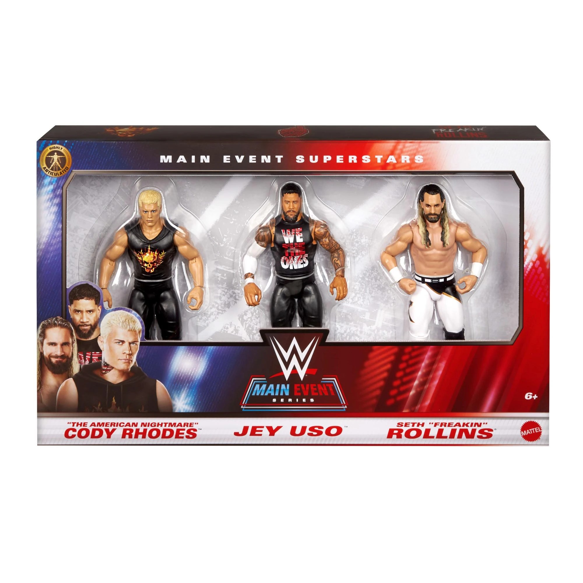 1 3 Pack WWE Main Event Series Action Figures - Assorted, 1 of 1
