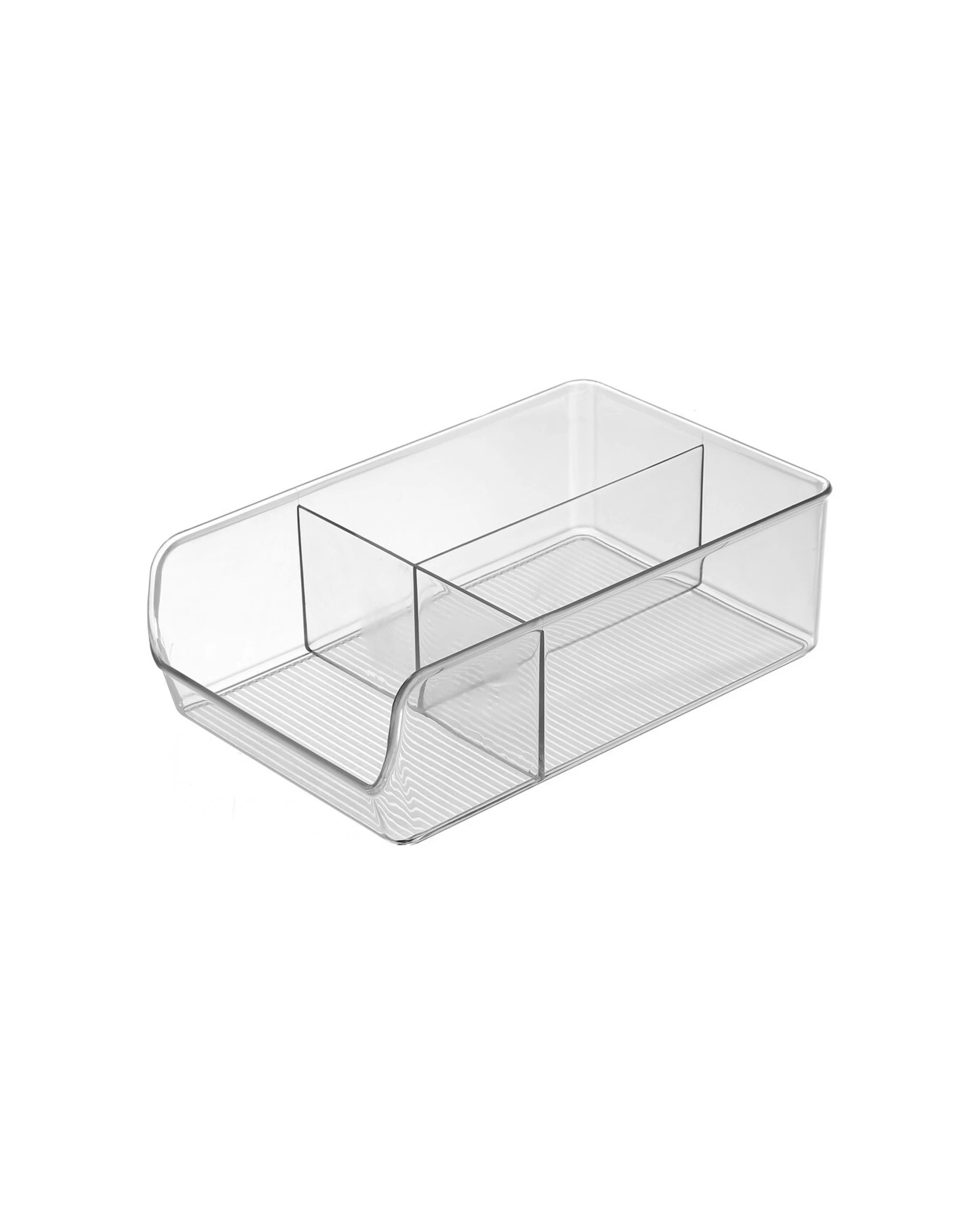 2 Boxsweden 3 Compartment Crystal Storage Container Durable Handles 28x17x9cm
 - plain, 2 of 3