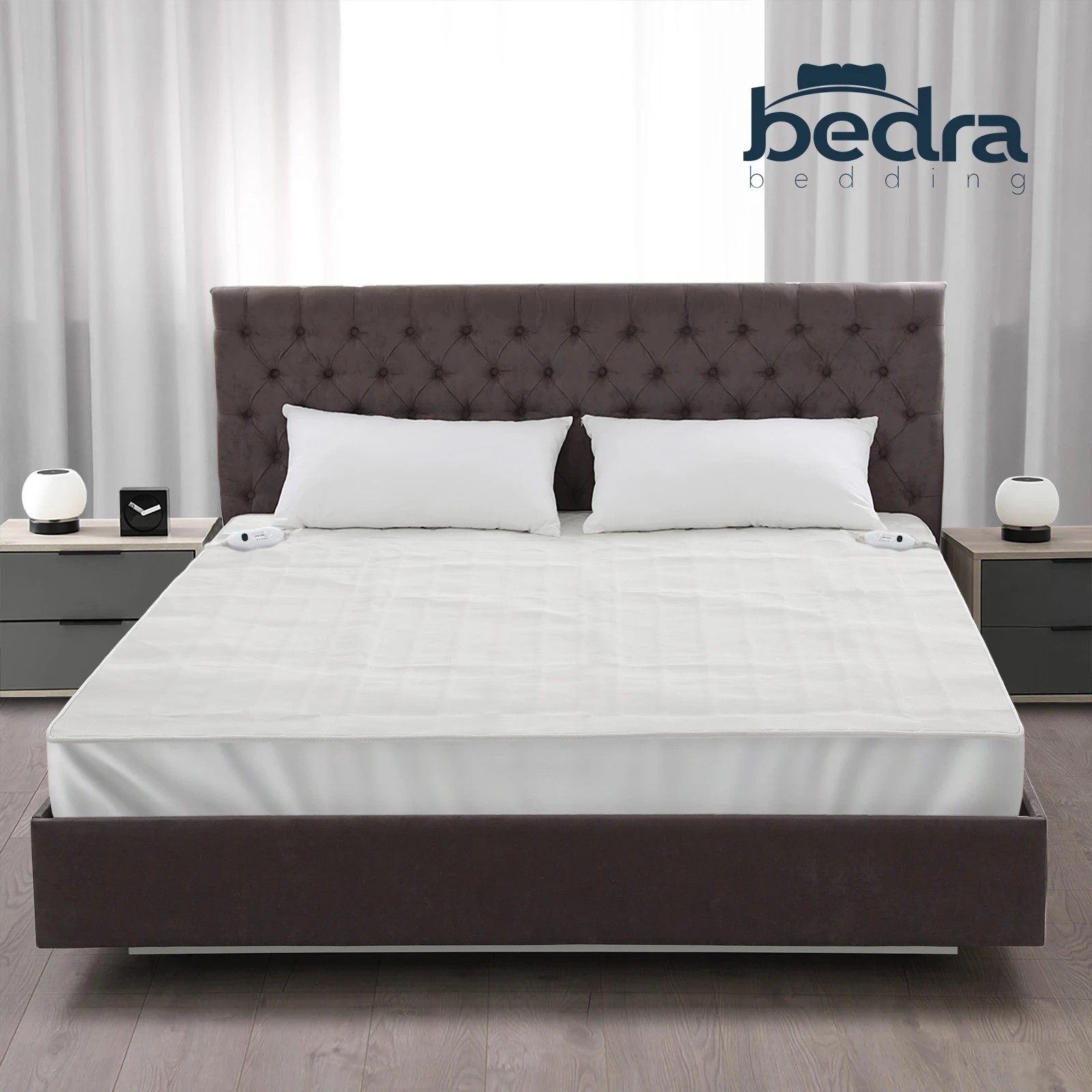 9 Bedra Bedding Electric Blanket Fully Fitted Polyester Winter Heated Underlay Queen - Queen Bed - White, 9 of 10