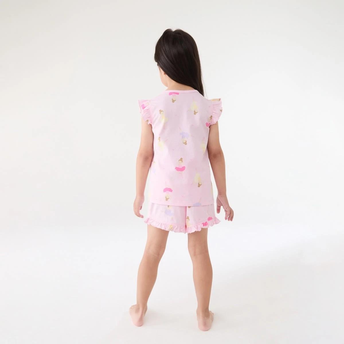 6 Short Sleeve Jersey Pyjama Set PINK BALLERINAS, 6 of 7