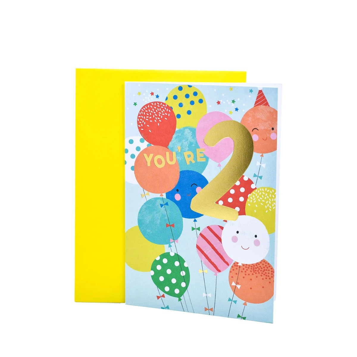 1 Hallmark Birthday Card Age 2 - Balloons, 1 of 3