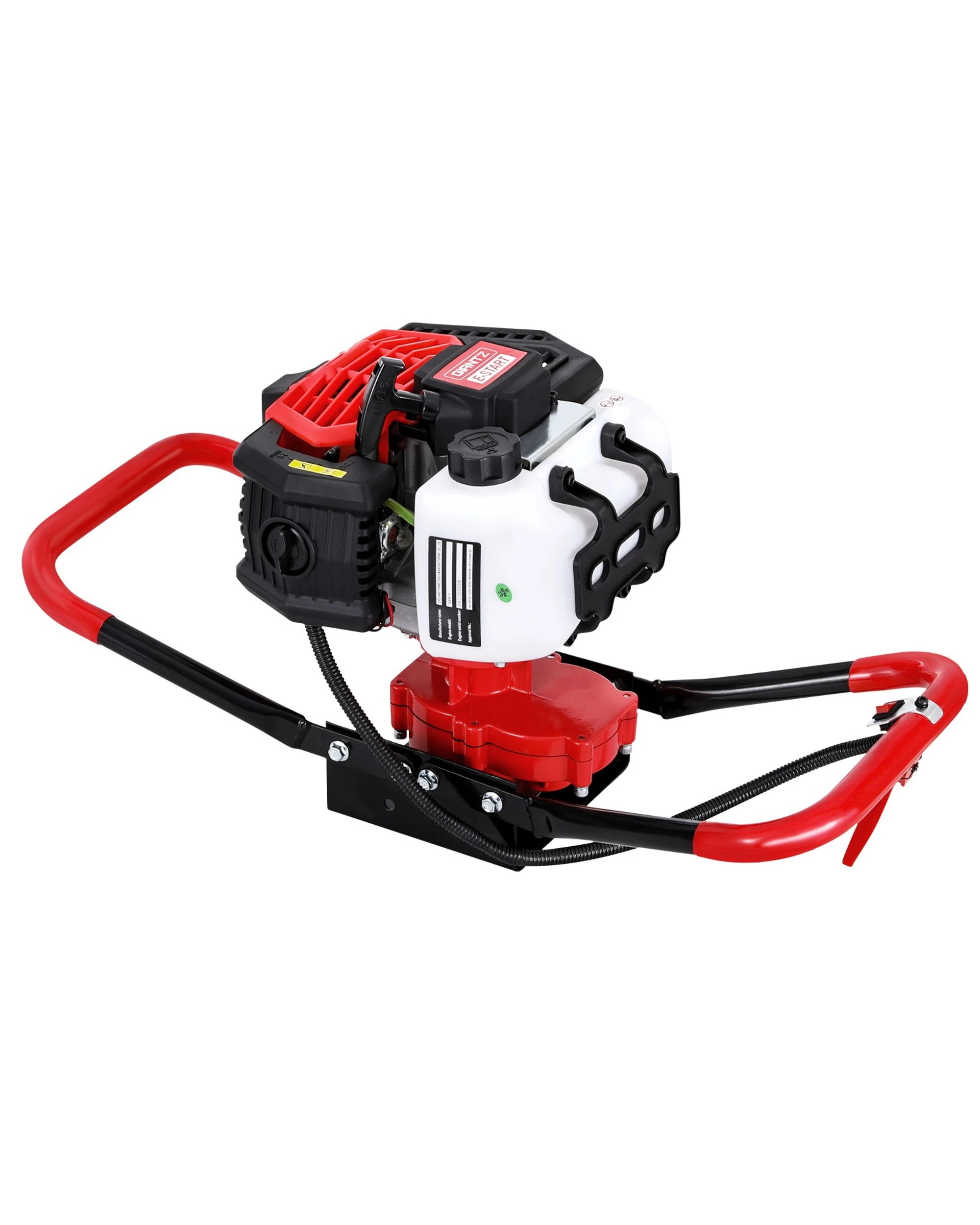 1 Giantz Post Hole Digger Motor Only Petrol Engine - Red, 1 of 5