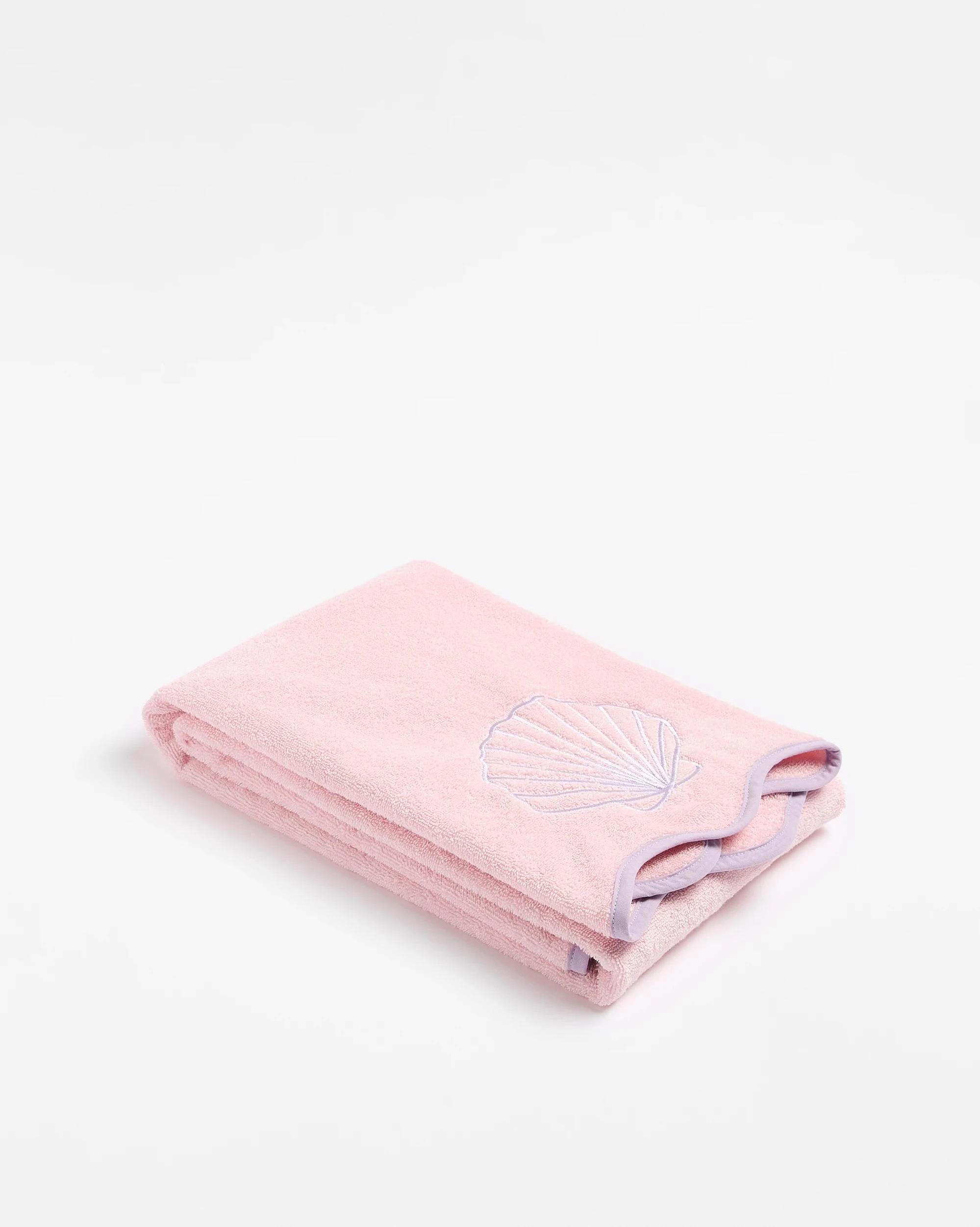 1 Target Elsie Sea Shell Kids Australian Cotton Bath Towel - Pink, 1 of 3