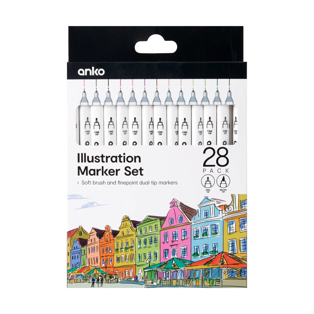 1 28 Pack Illustration Marker Set, 1 of 5