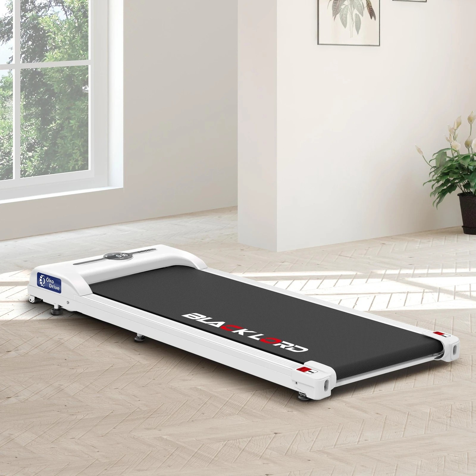 2 Black Lord Treadmill Electric Walking Pad Home Office Fitness Gym Remote Control - White, 2 of 9