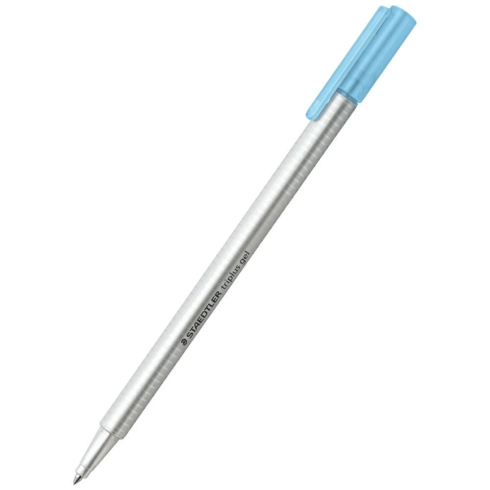2 Staedtler Triplus Plus Gel Pen 0.7mm Aqua Blue, 2 of 4