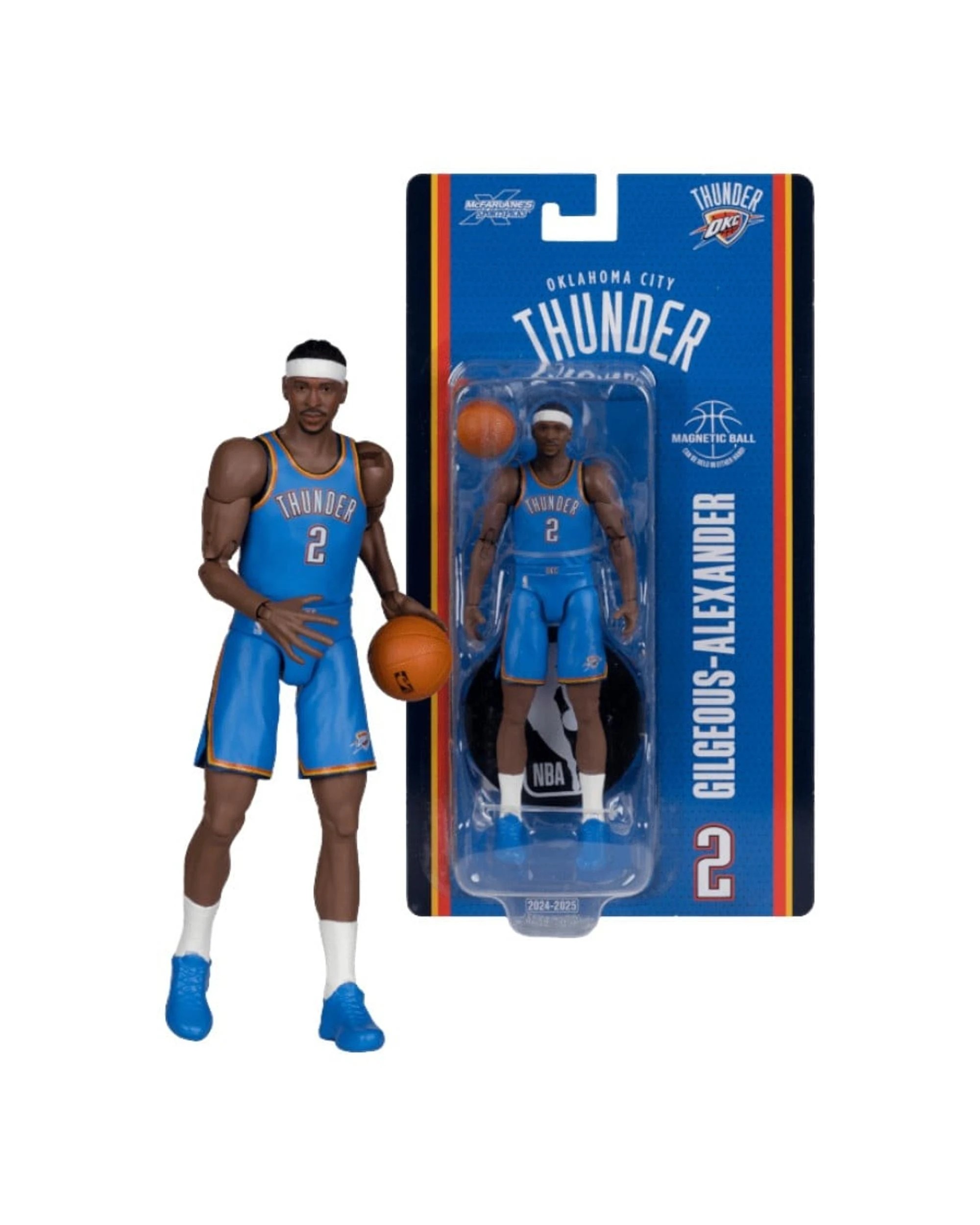 1 McFarlane SportsPicks NBA Oklahoma City Thunder Shai Gilgeous-Alexander 6 inch Articulated Figure, 1 of 8