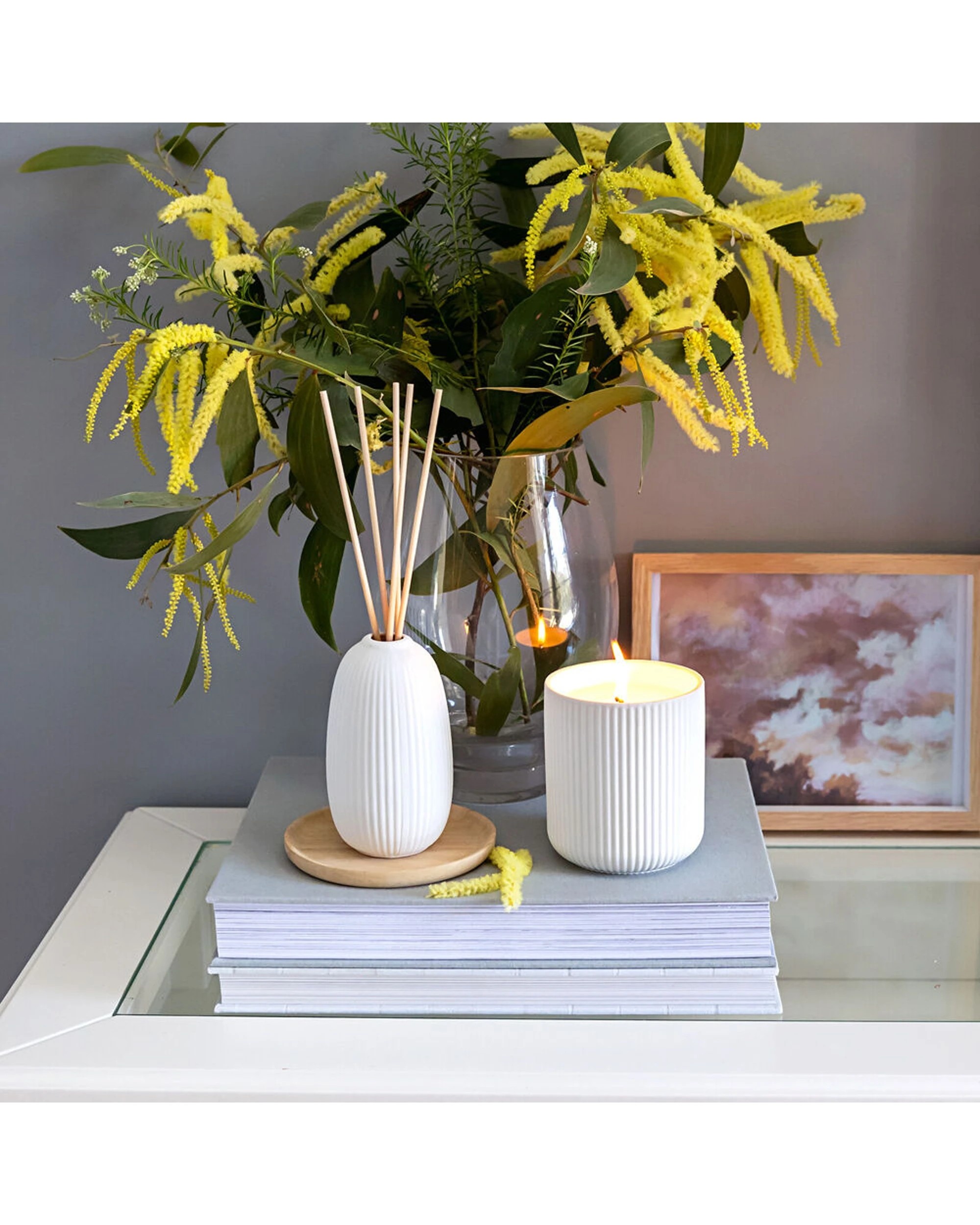 2 Bramble Bay Native Reed Diffuser Gidgee Wattle Scented Home Fragrance 150ml - Yellow, 2 of 5