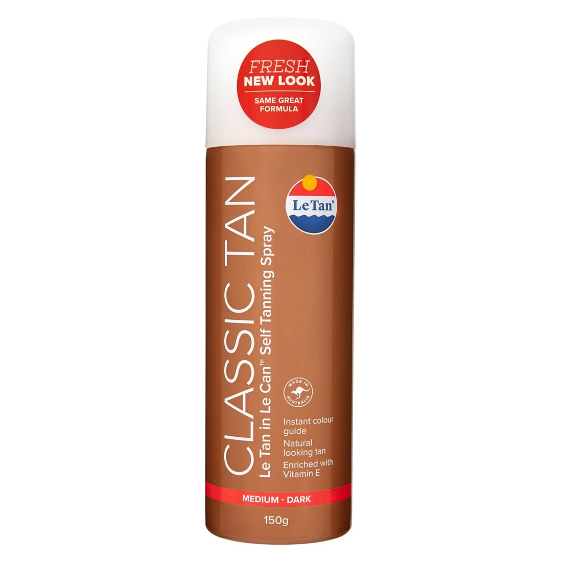1 Le Tan Classic Tan Medium Dark Self Tanning Spray 150g- Vitamin E, 1 of 2