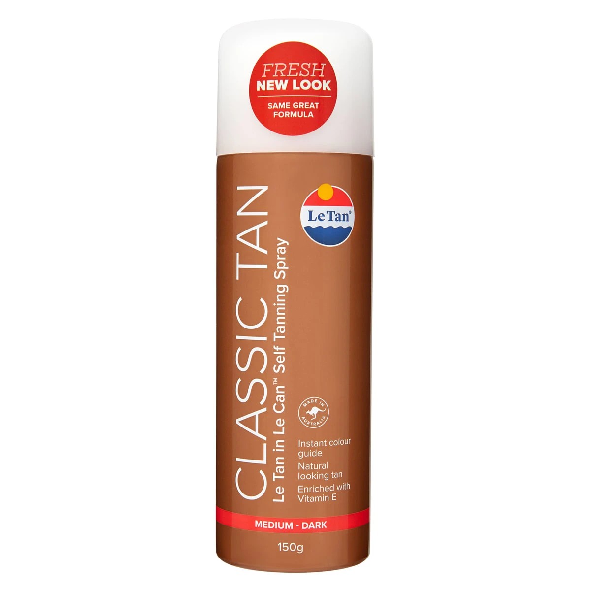 1 Le Tan Classic Tan Medium Dark Self Tanning Spray 150g- Vitamin E, 1 of 2