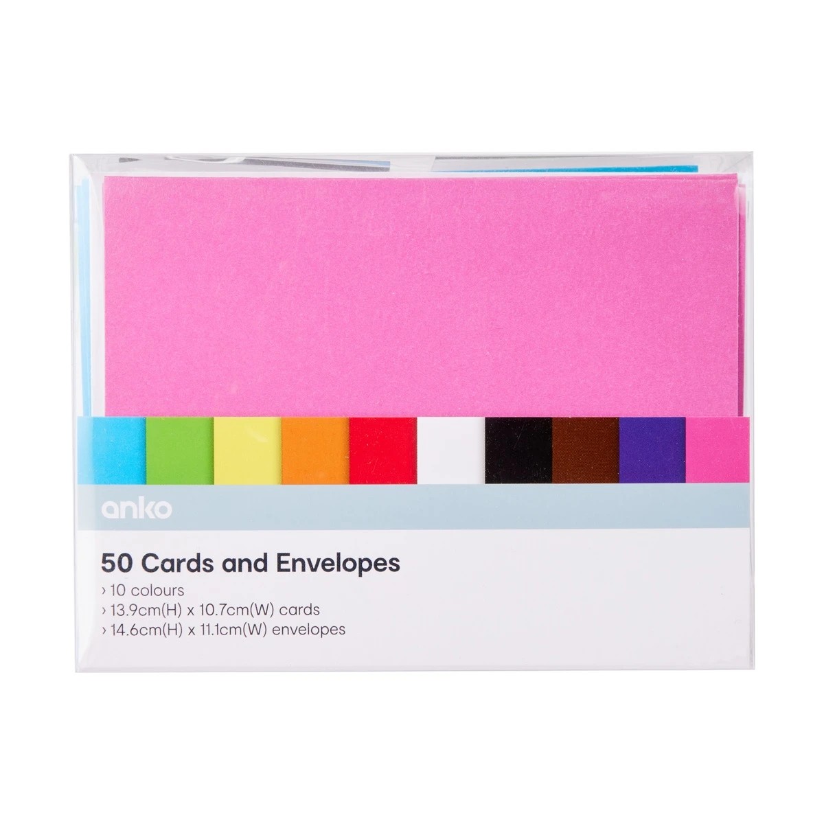 1 50 Pack Cards with Envelopes - Bright, 1 of 5