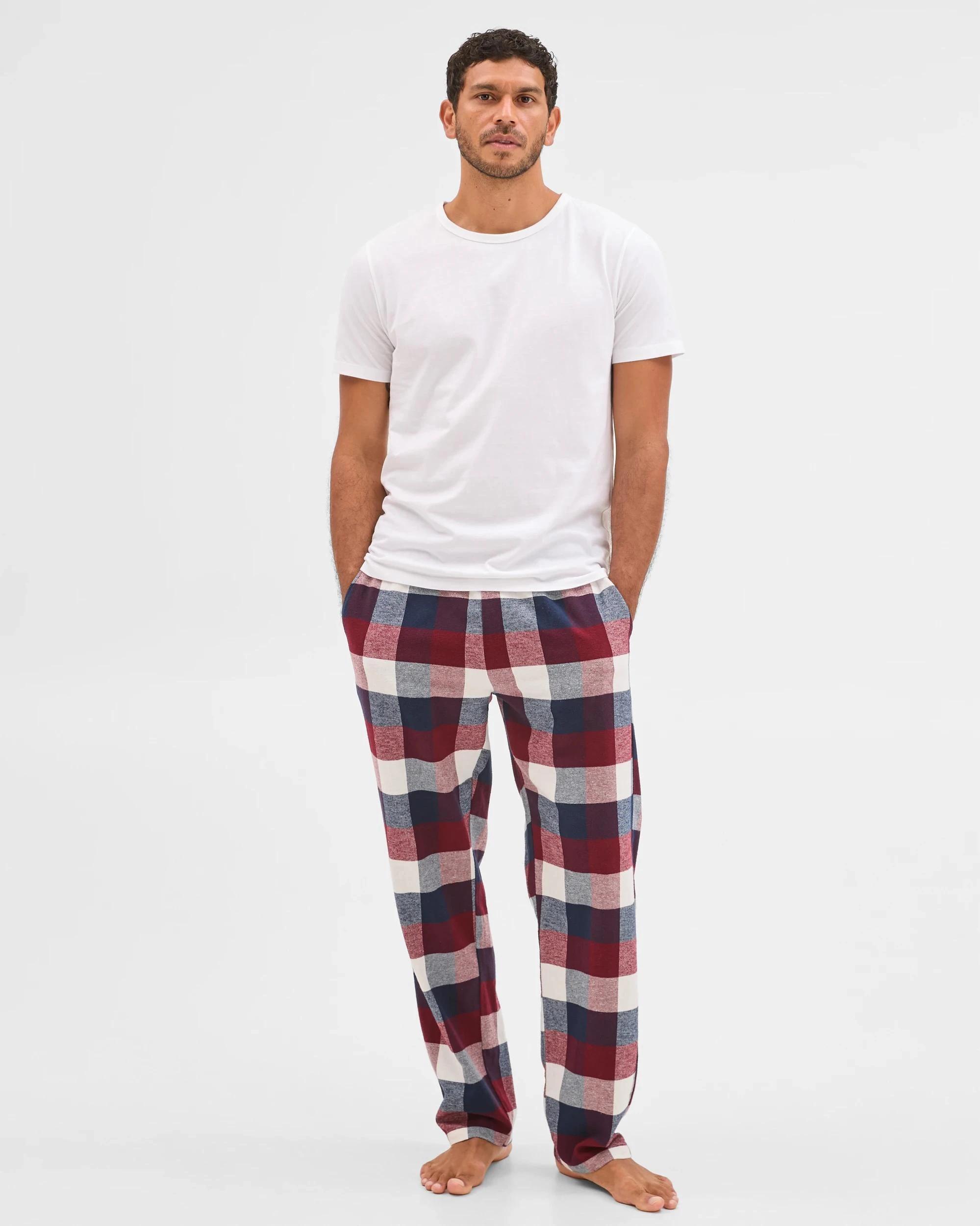 1 Target Man Flannelette Sleep Pant BURGUNDY BUFFALO, 1 of 5
