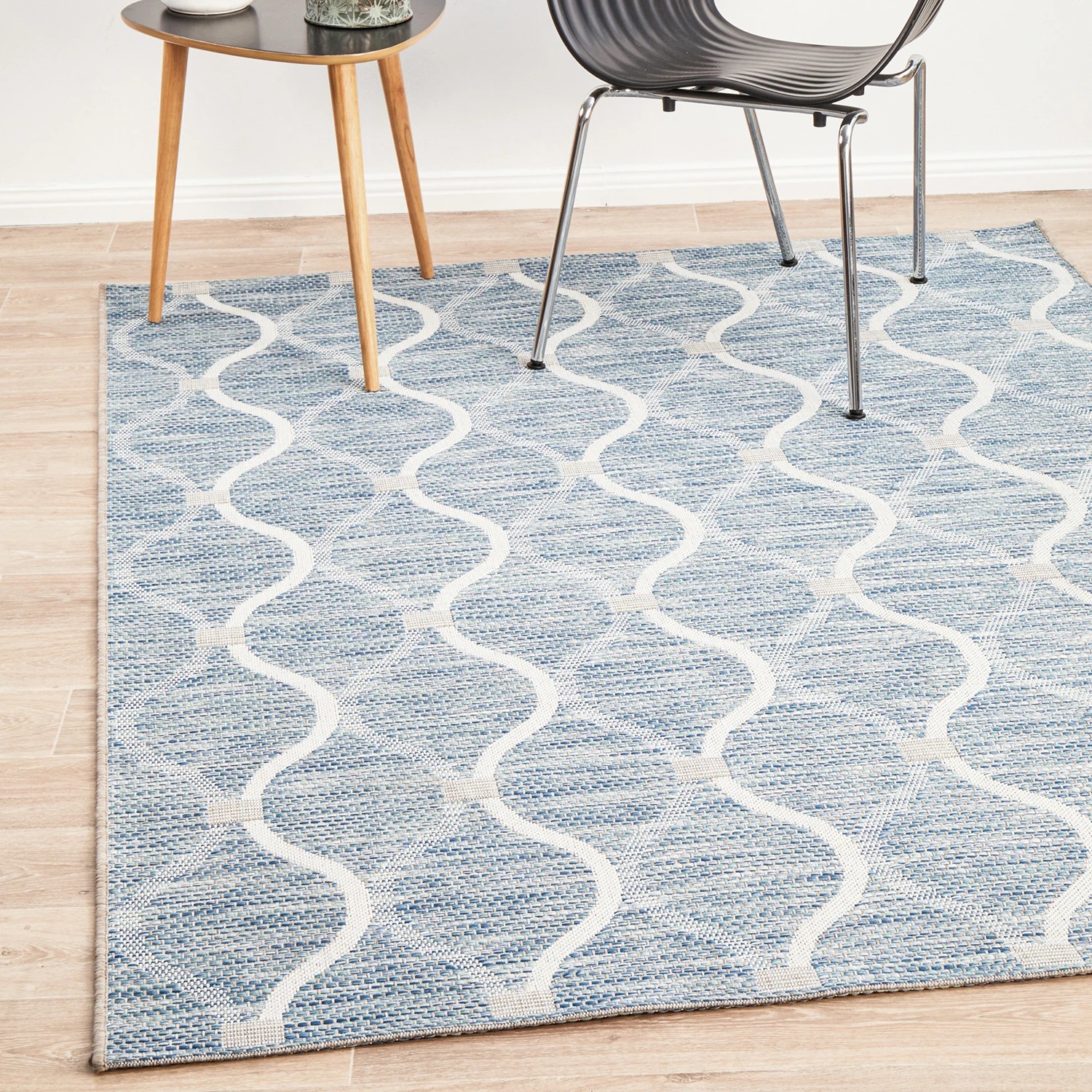 4 Common Ground Rugs Portico 5501 Outdoor 290x200cm - Large Pet Friendly Floor Rug - Blue, 4 of 8