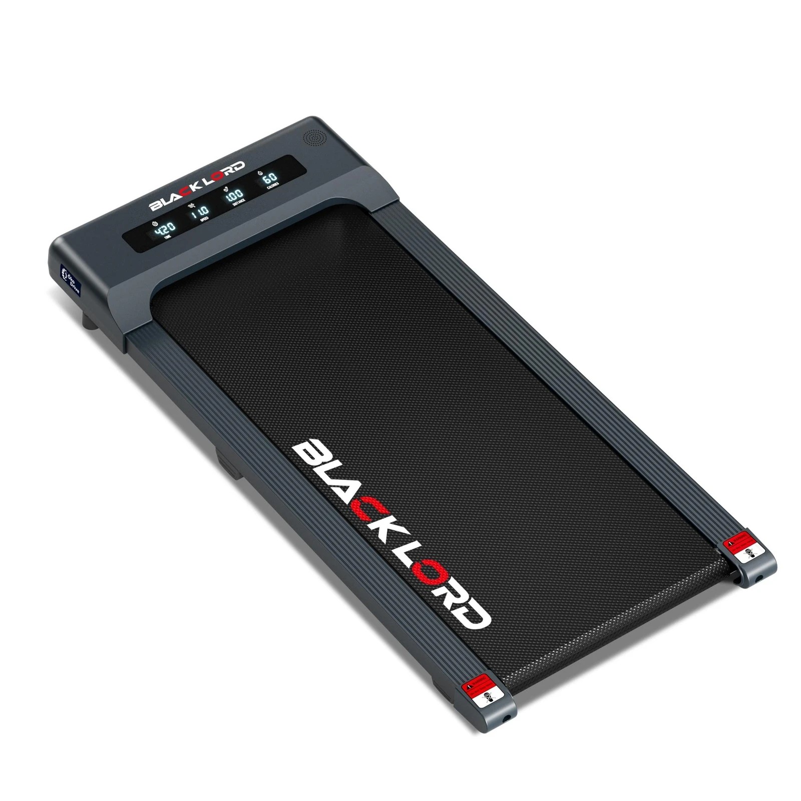 1 Black Lord Treadmill Electric Walking Pad Under Desk Home Gym 40cm Belt - Grey, 1 of 10