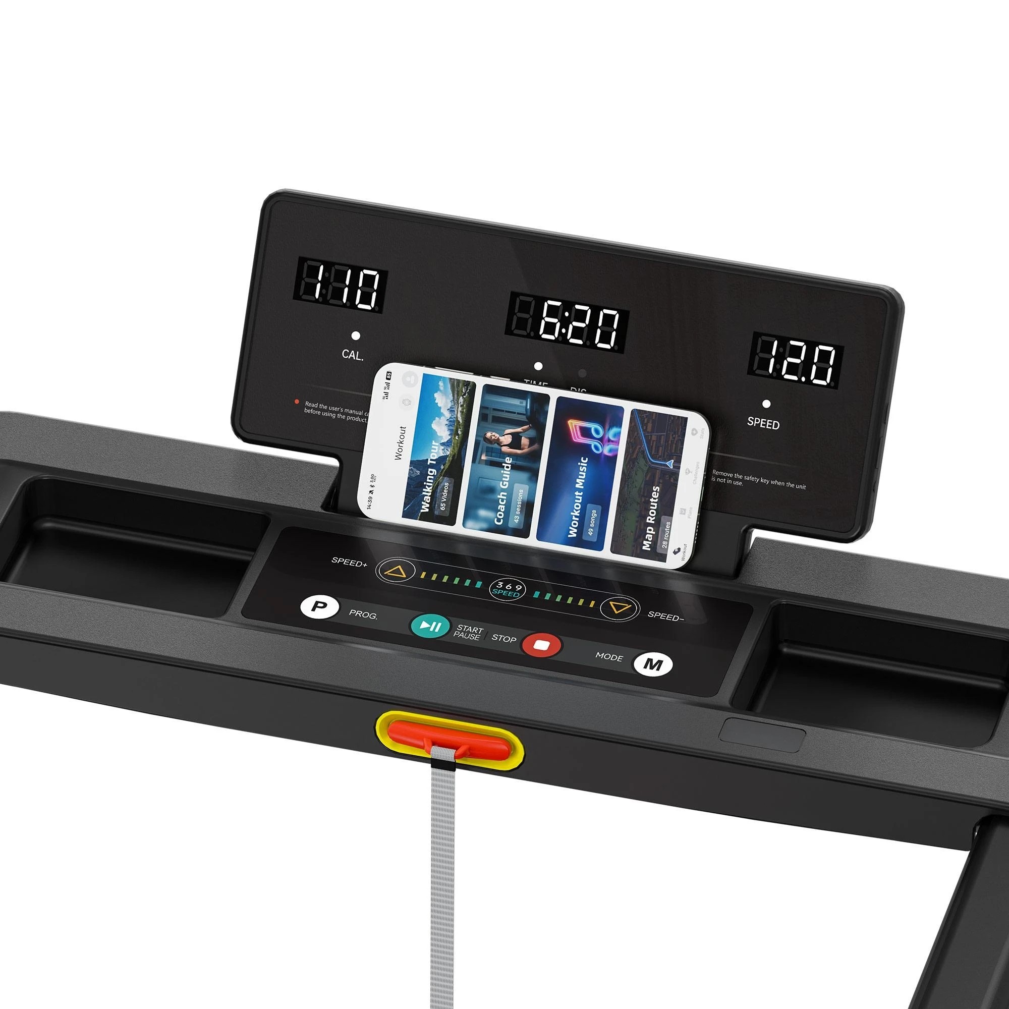 7 Black Lord Treadmill Electric Incline Exercise Running Machine Foldable Home Gym - Black, 7 of 7