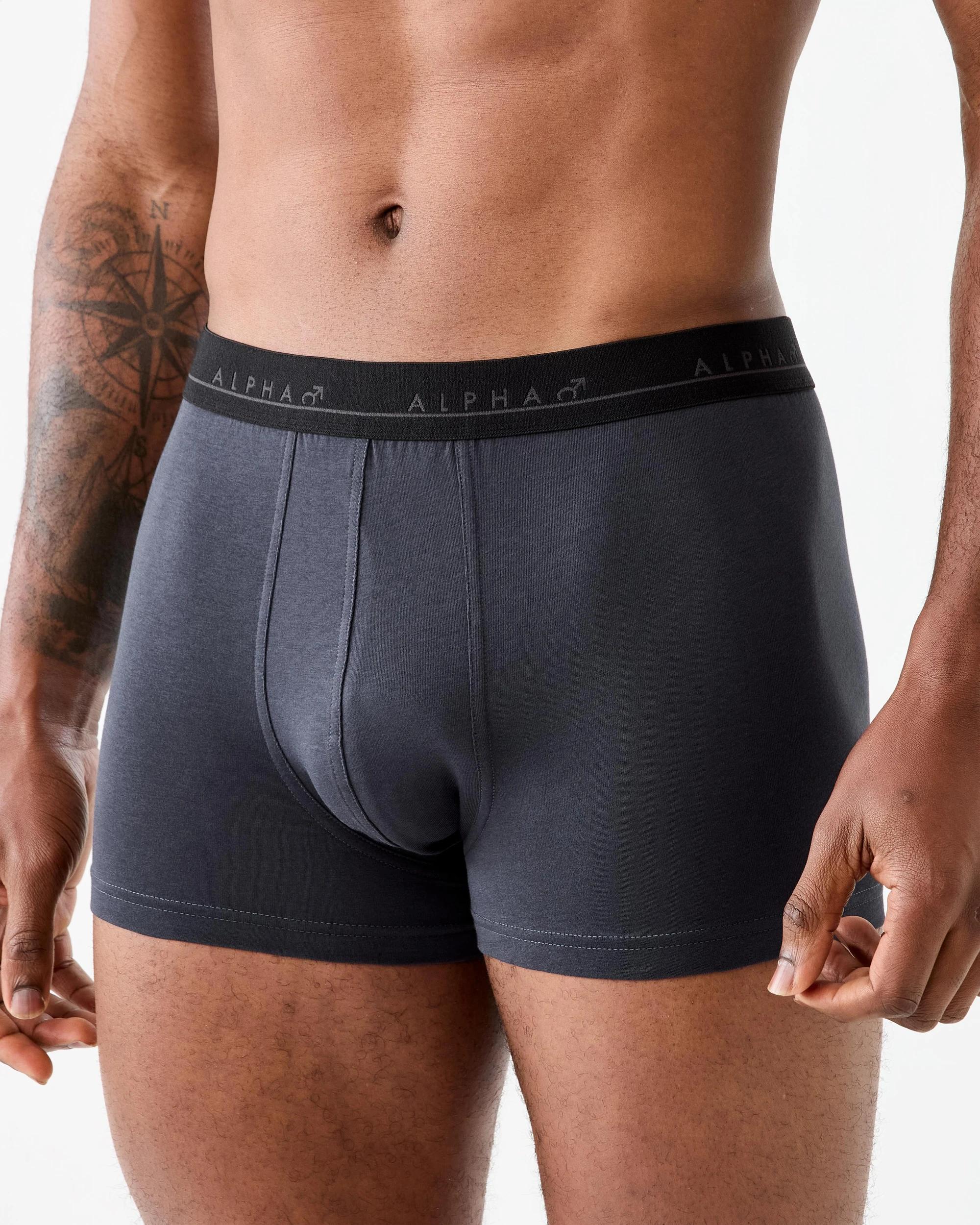 7 5 Pack Plain Trunks Navy Grey, 7 of 10