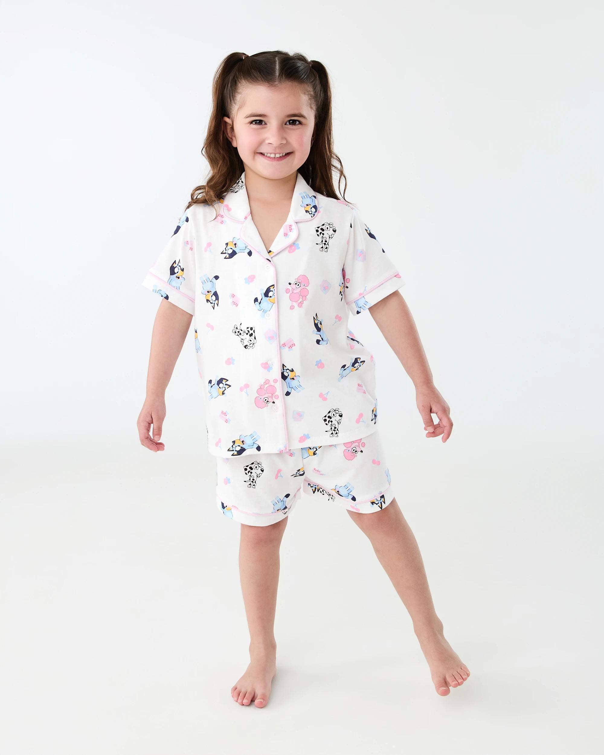 1 Bluey License Button Down Pyjama Set Lg Bluey, 1 of 8