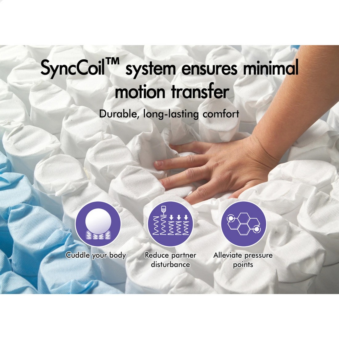 7 Starry Eucalypt Mattress Pocket Spring Latex Euro Top 36cm Athena - King Size, 7 of 10