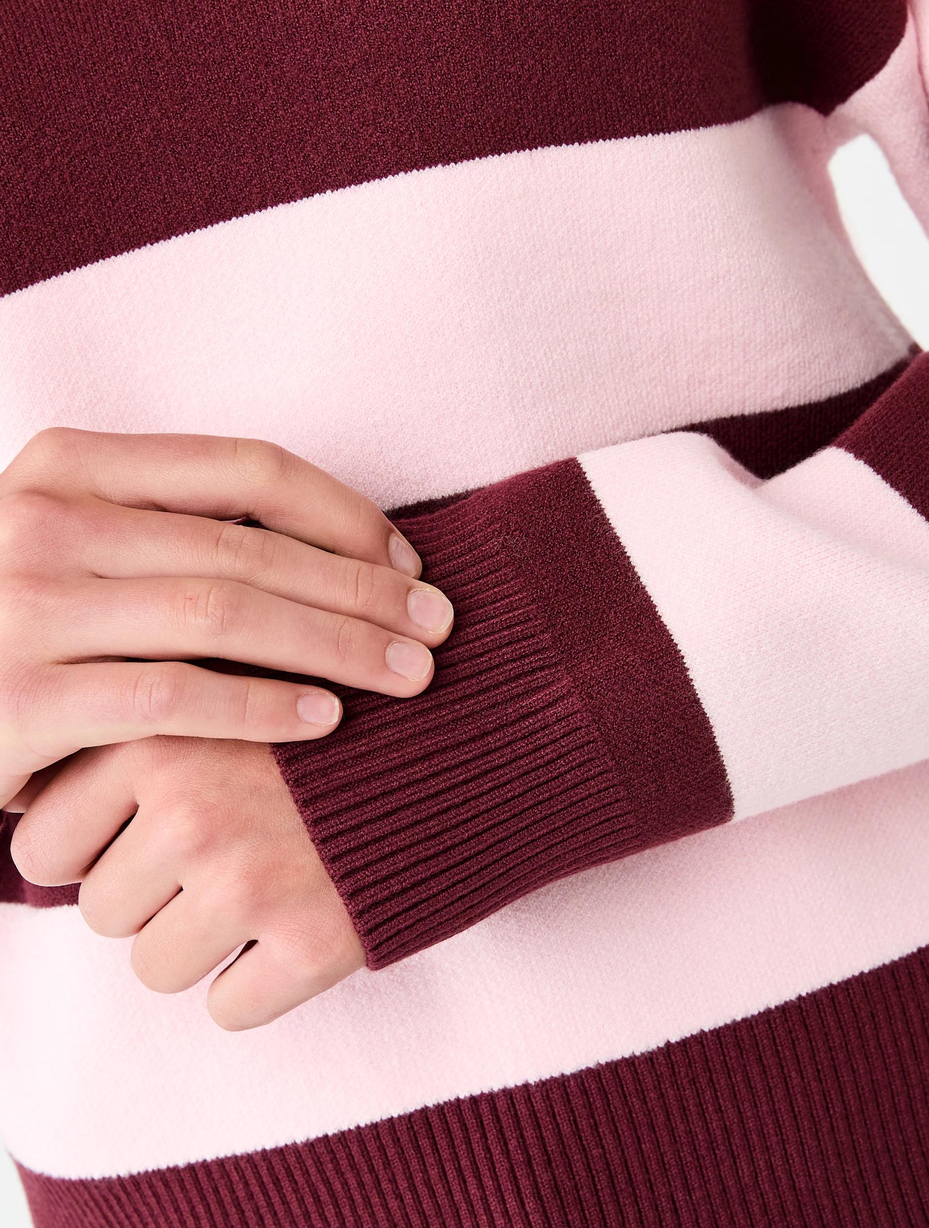 5 Rugby Knit Top Berry Pnk, 5 of 7