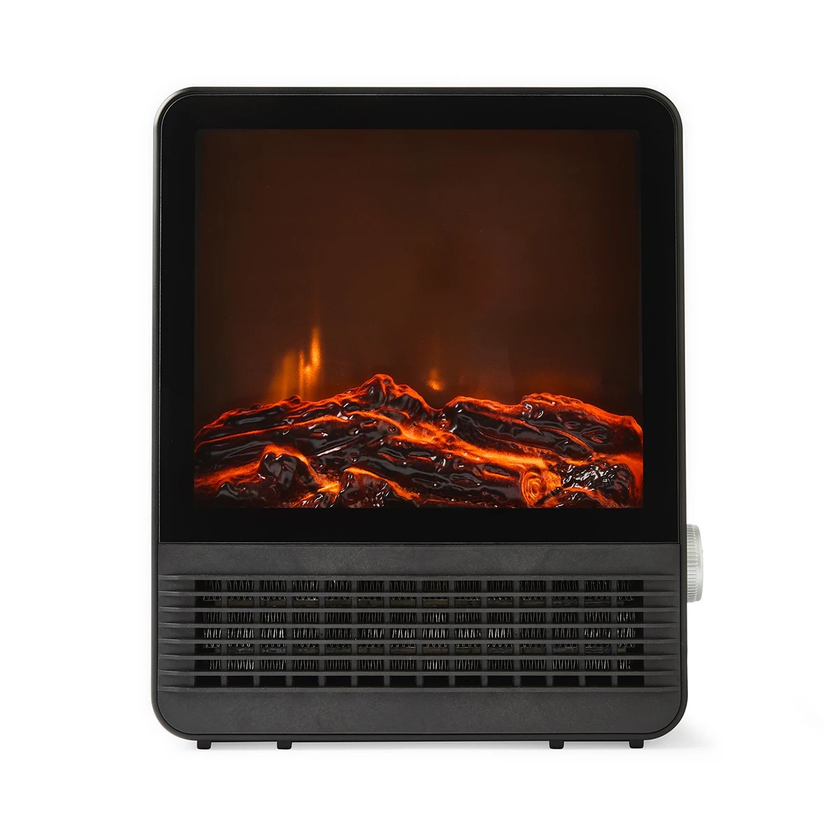 3 Modern Fireplace Heater - Black, 3 of 8